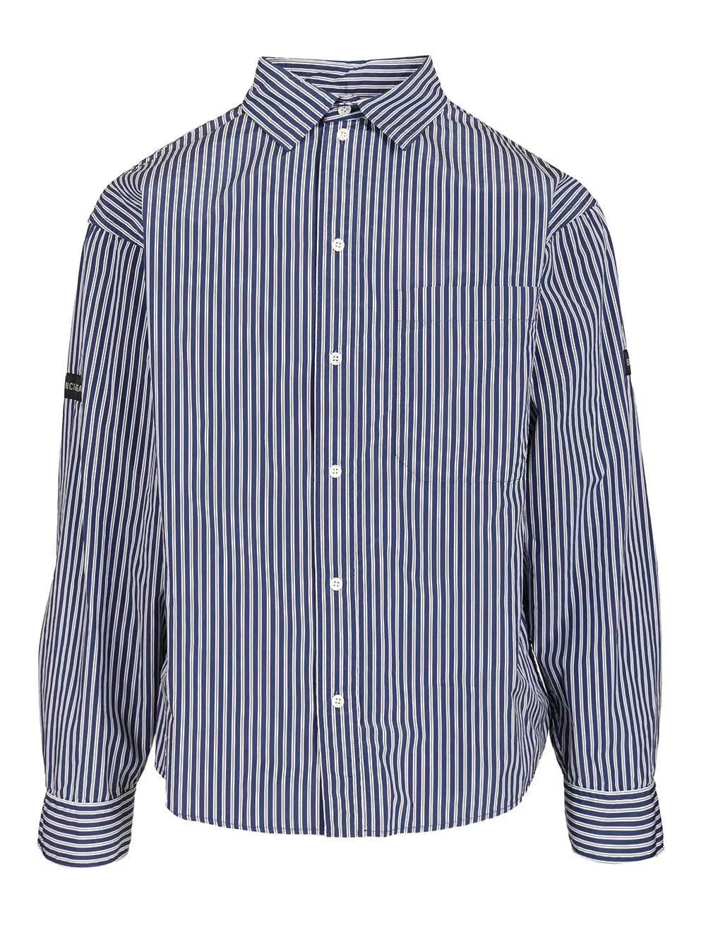 Balenciaga Men Oversized Striped Shirt