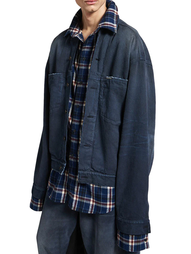 Balenciaga Men Patched Shirt-Jacket - Image 3