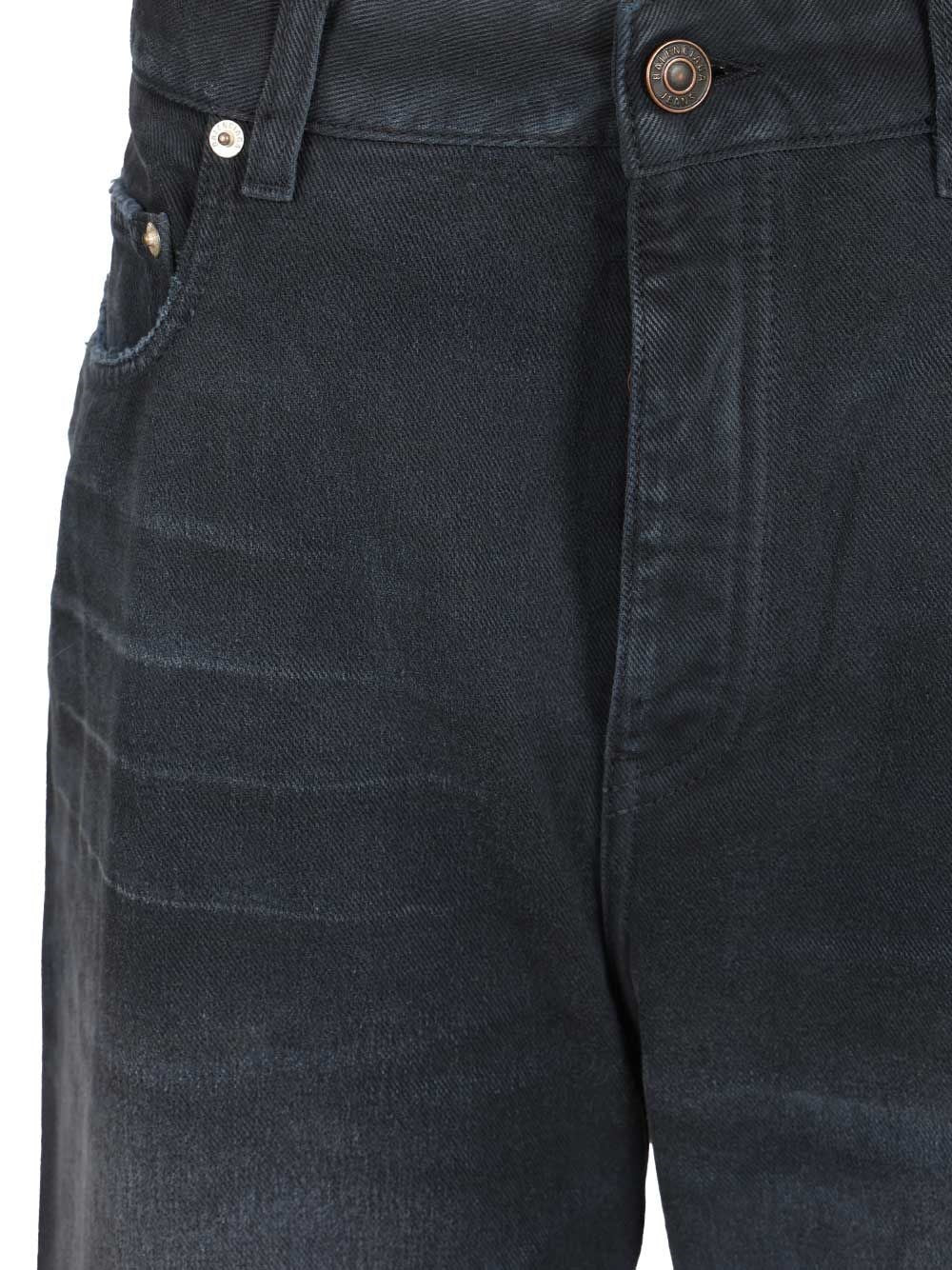 Balenciaga Men Regular Faded Jeans - Image 4