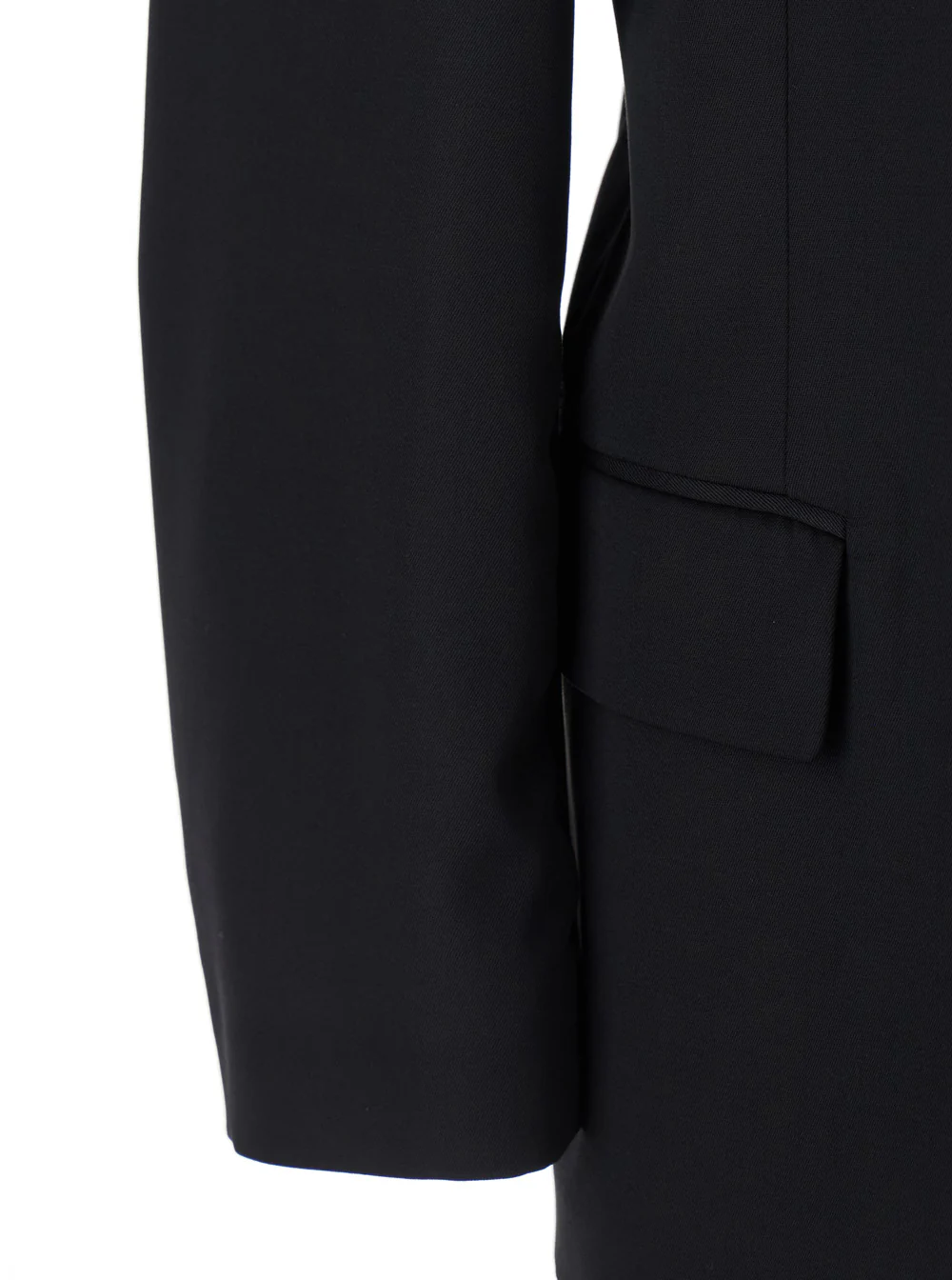Balenciaga Women Black Single-Breasted Jacket With Notched Revers In Wool Man - Image 3