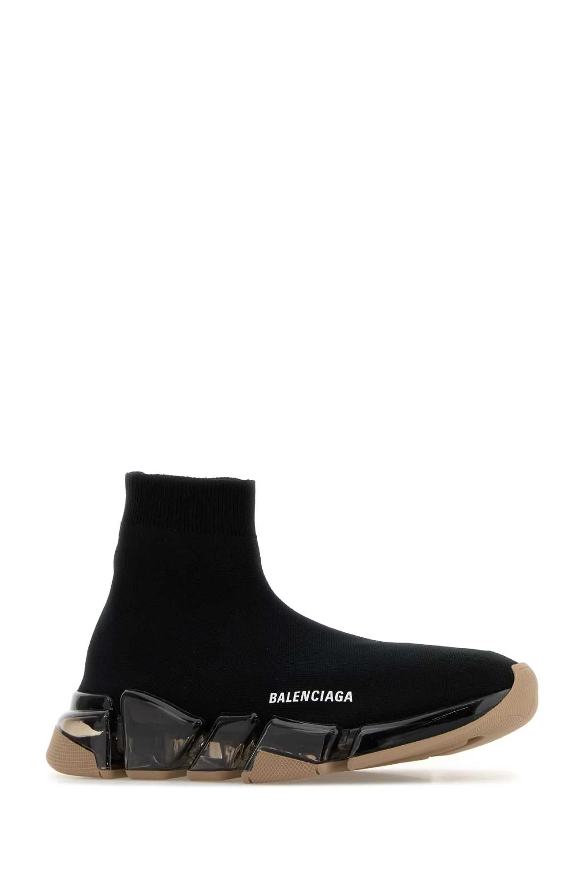 Balenciaga Women Black Stretch Fabric Speed 2.0 Sneakers - Image 2