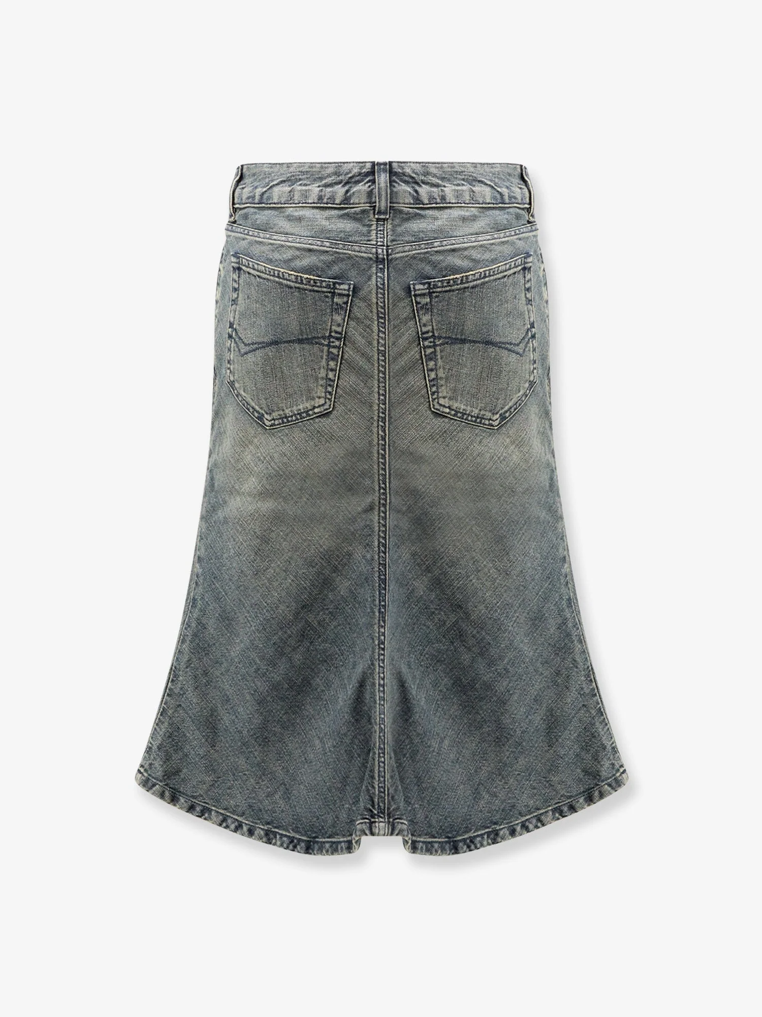 Balenciaga Women Denim Midi Skirt - Image 4