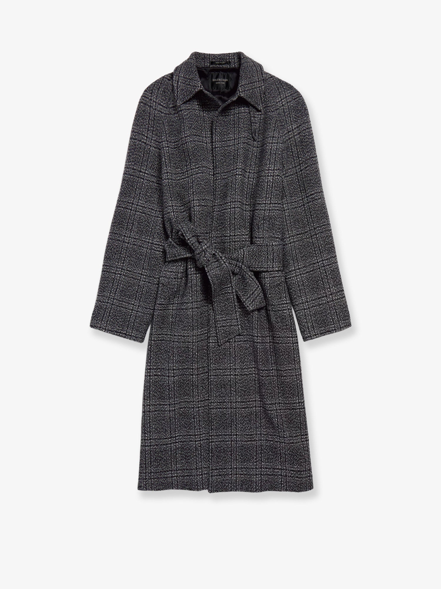 Balenciaga Women One Layer Raglan Wool Coat