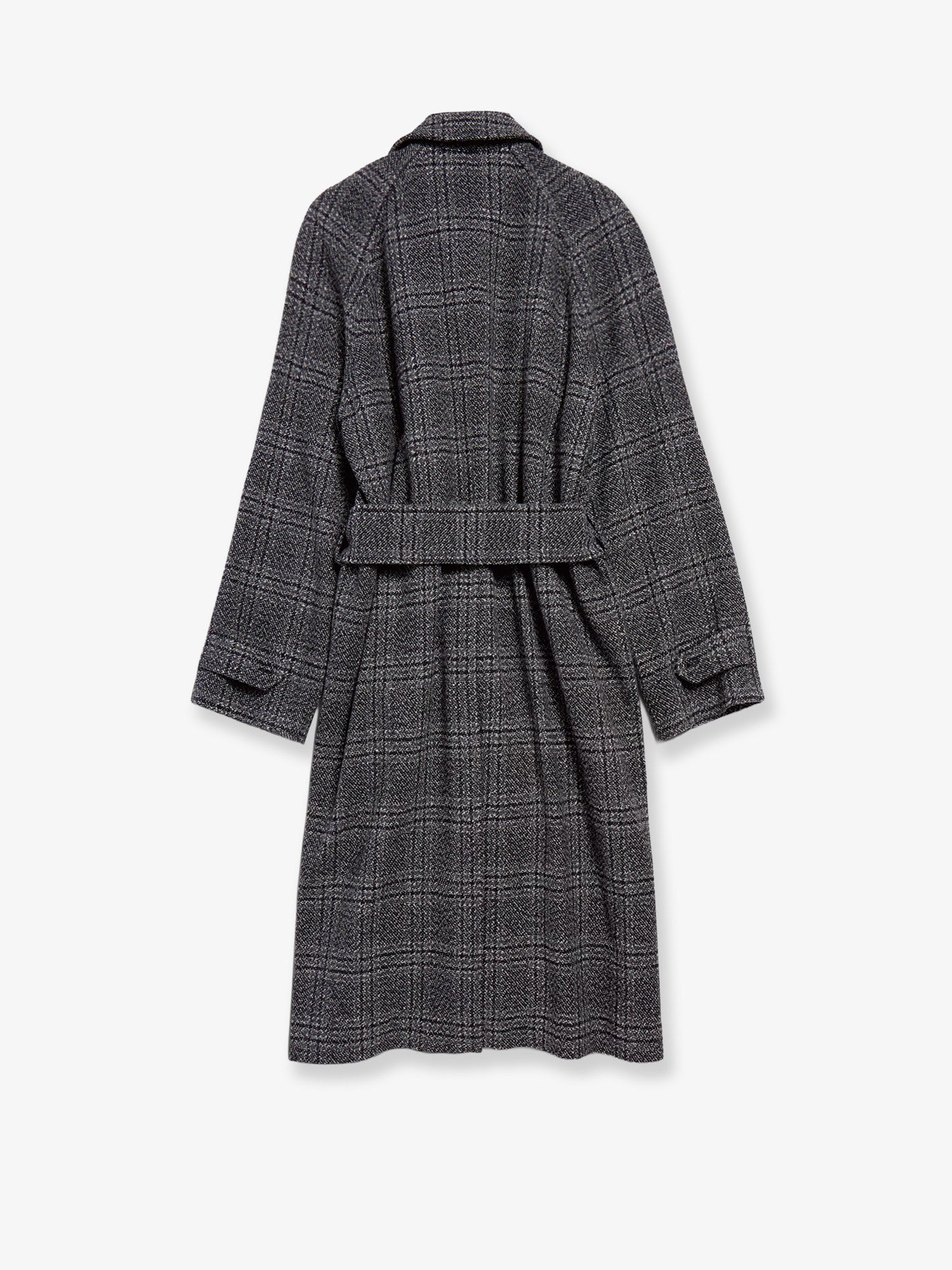 Balenciaga Women One Layer Raglan Wool Coat - Image 4