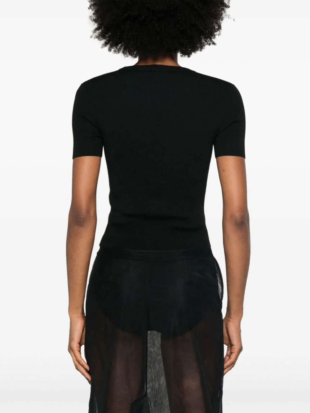 Balenciaga Women Open-Knit Wool Top - Image 5