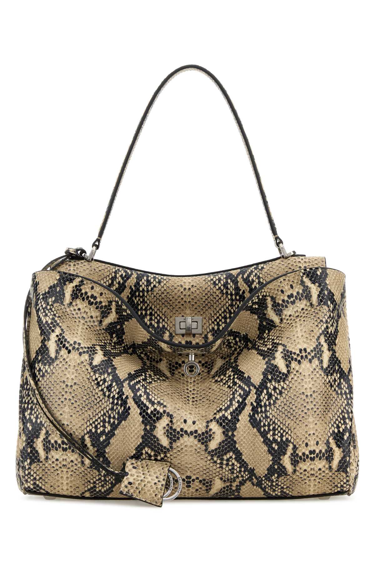 Balenciaga Women Printed Leather Medium Rodeo Handbag