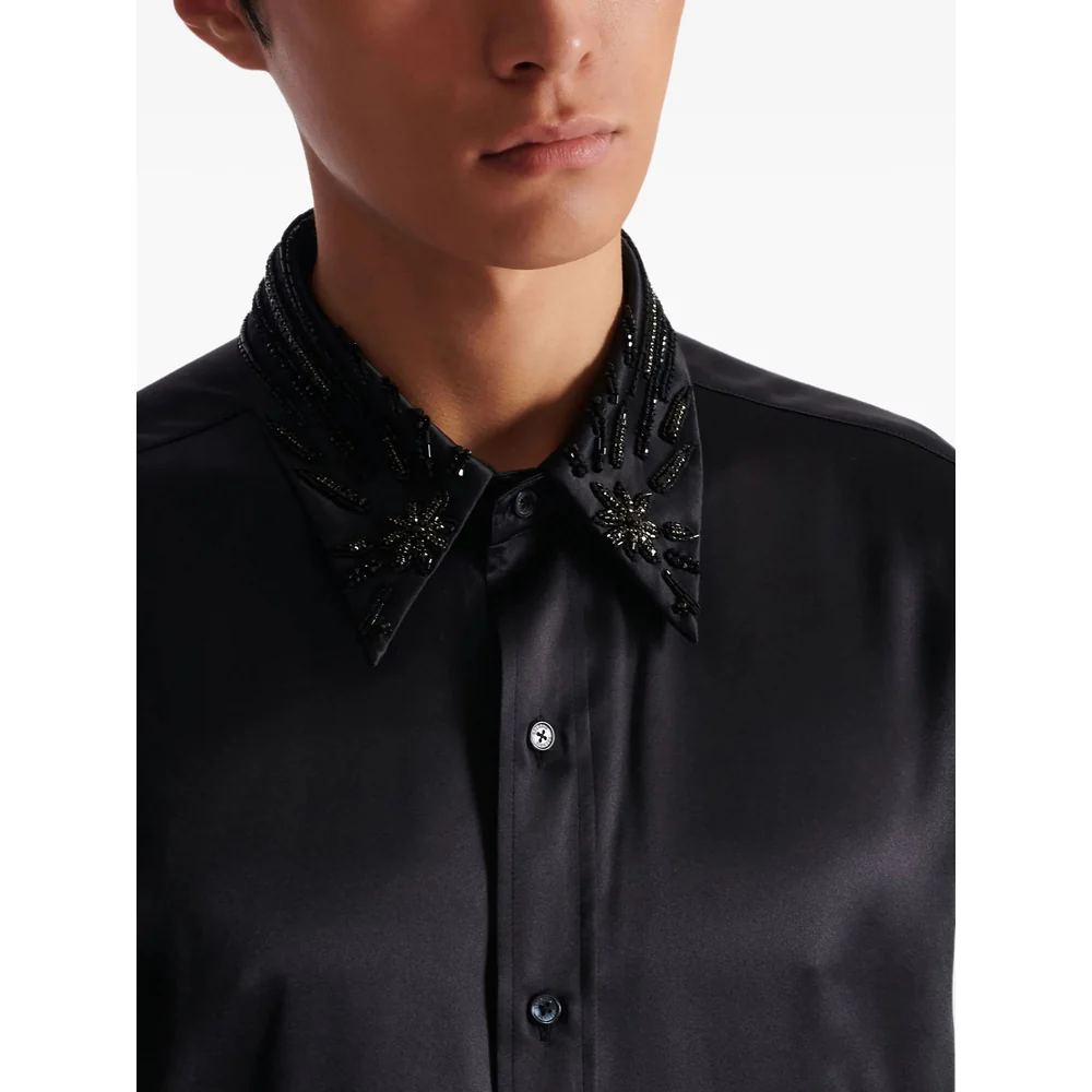 Balmain Black Shirts Men - Image 3