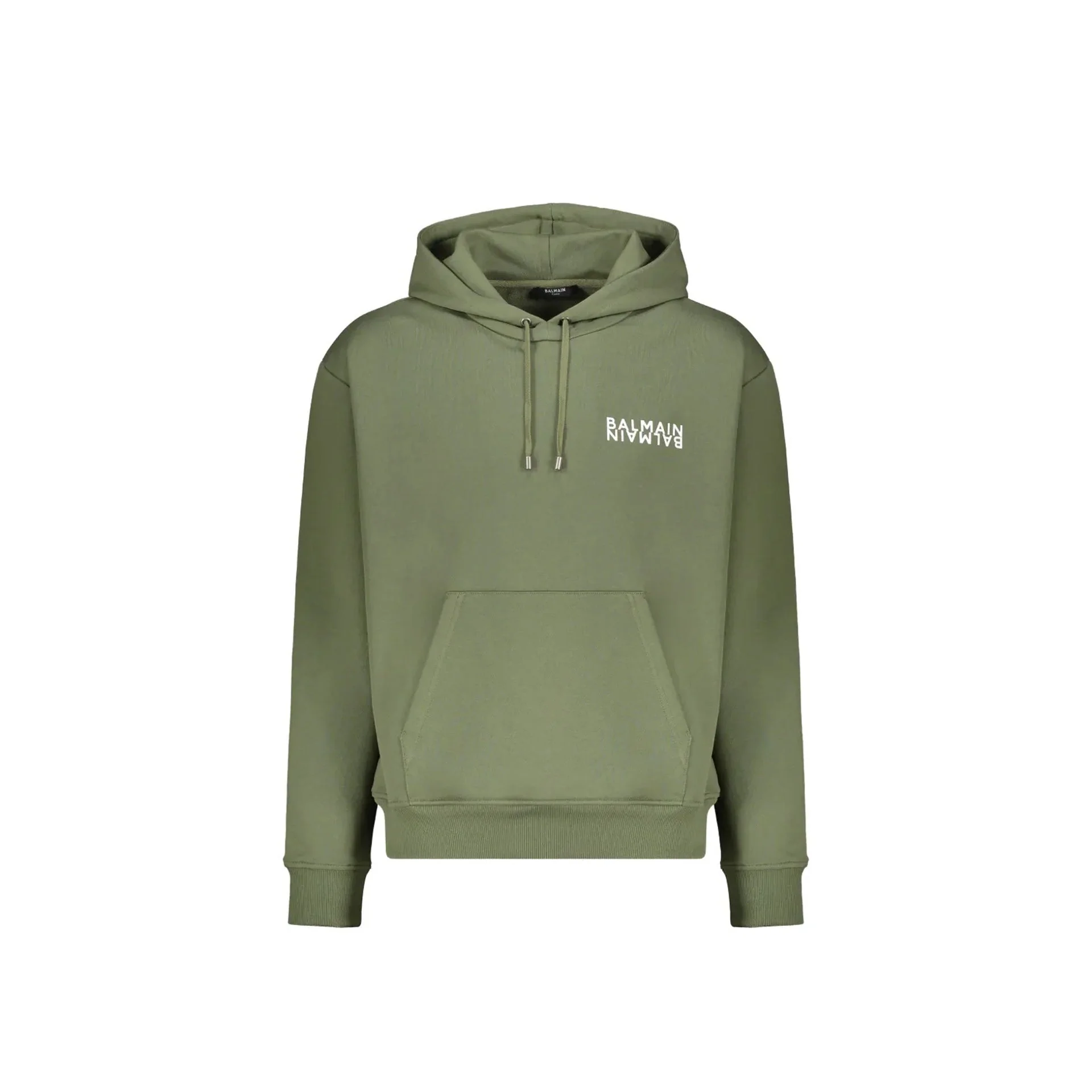 Balmain Logo Motif Hoodie Men