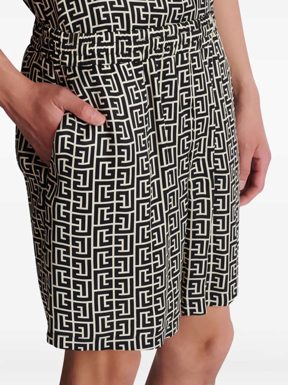 Balmain Men Monogram Shorts - Image 5