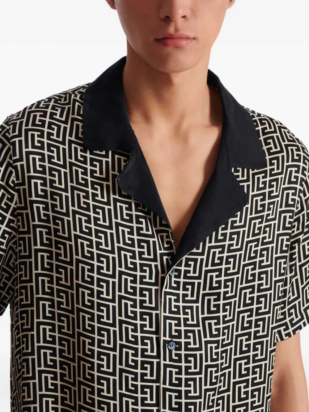 Balmain Men Pb Monogram Shirt - Image 5