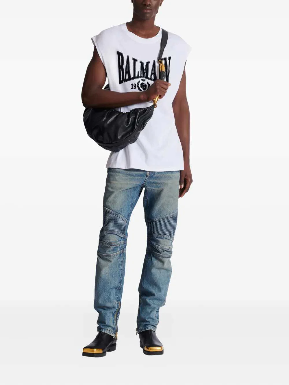 Balmain Men Printed T-Shirt - Image 2