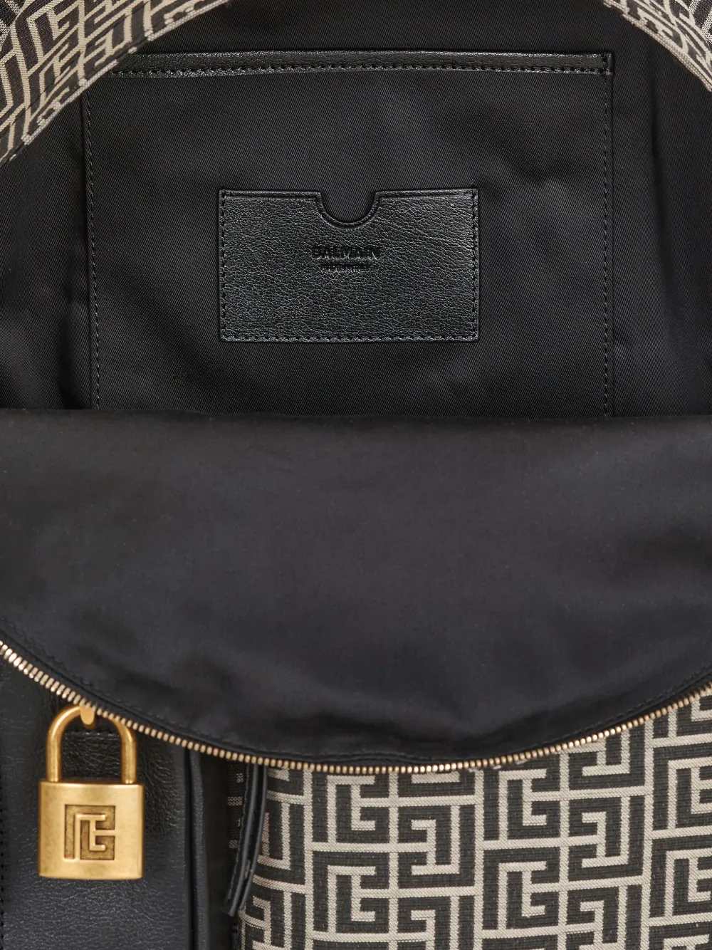 Balmain Men Pulse Backpack With Jacquard Monogram - Image 5