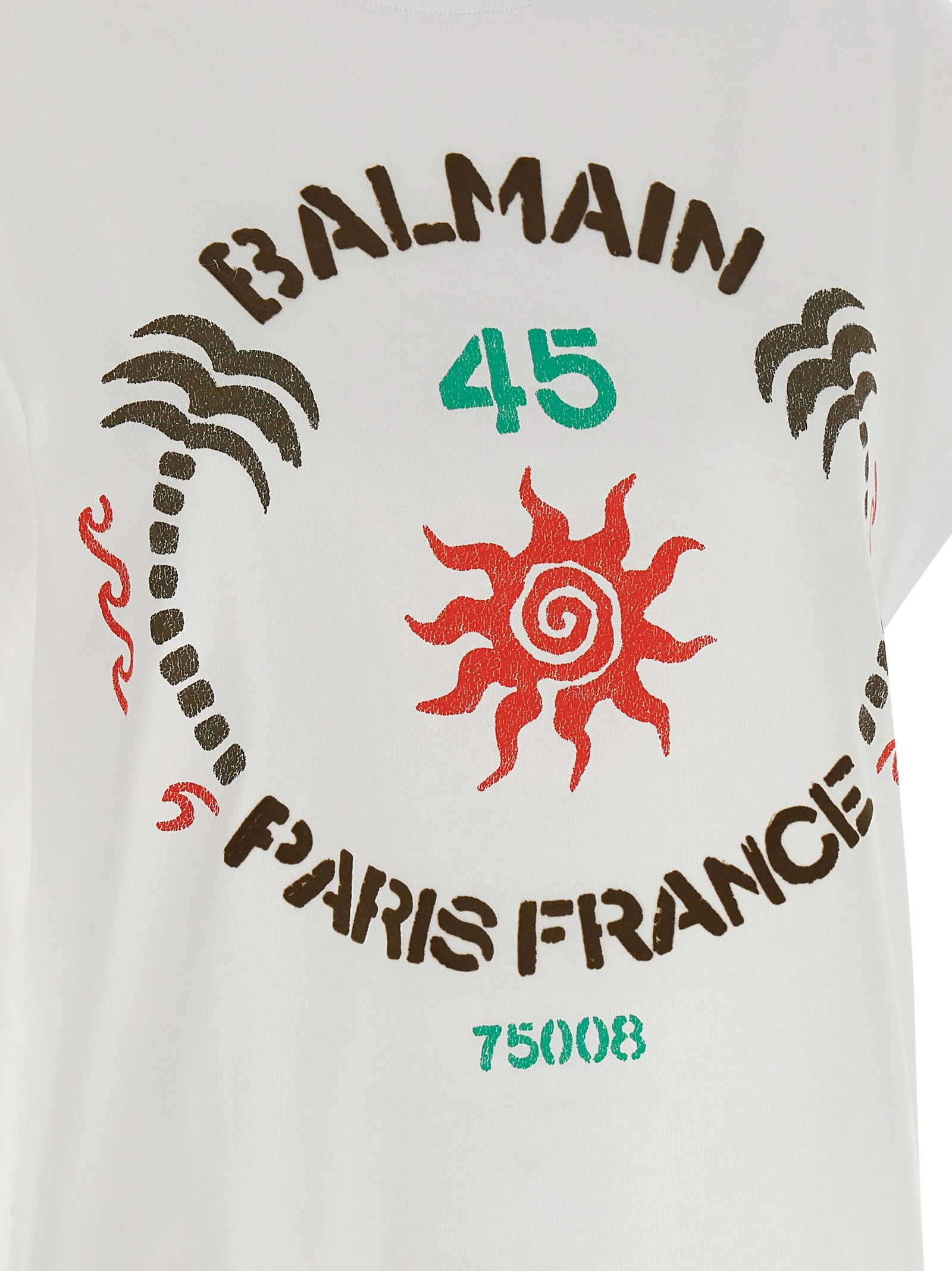 Balmain Women 'Club 45' Print T-Shirt - Image 4