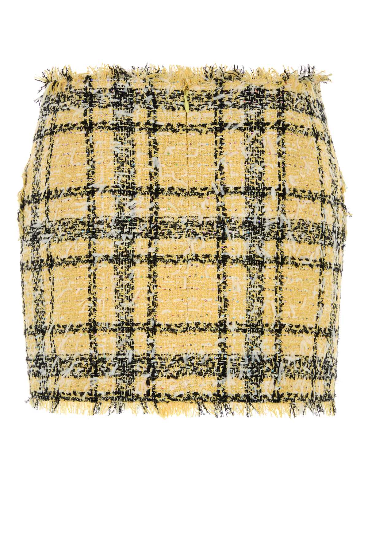 Balmain Women Embroidered Tweed Mini Skirt - Image 2