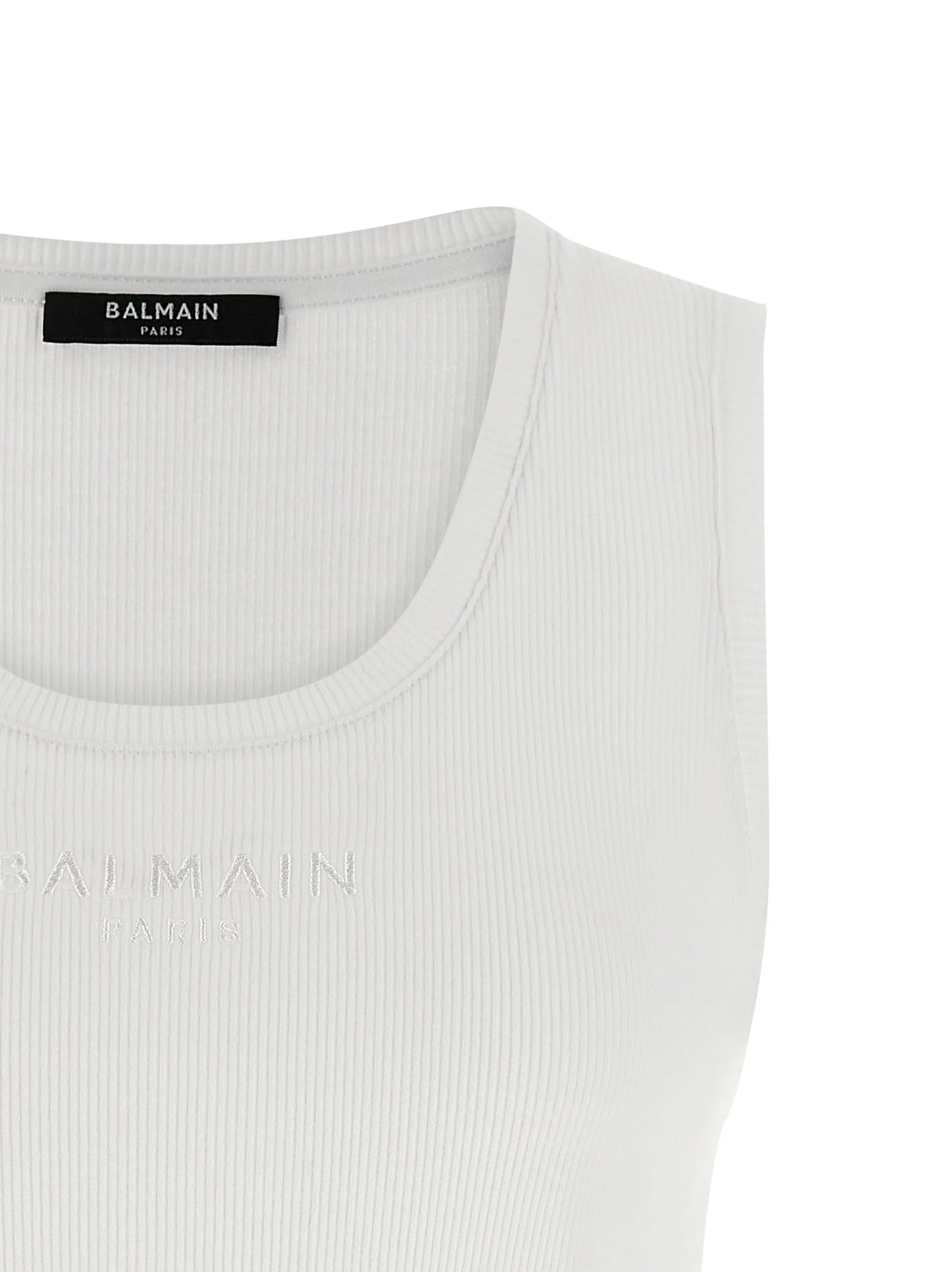 Balmain Women Logo Embroidery Tank Top - Image 3