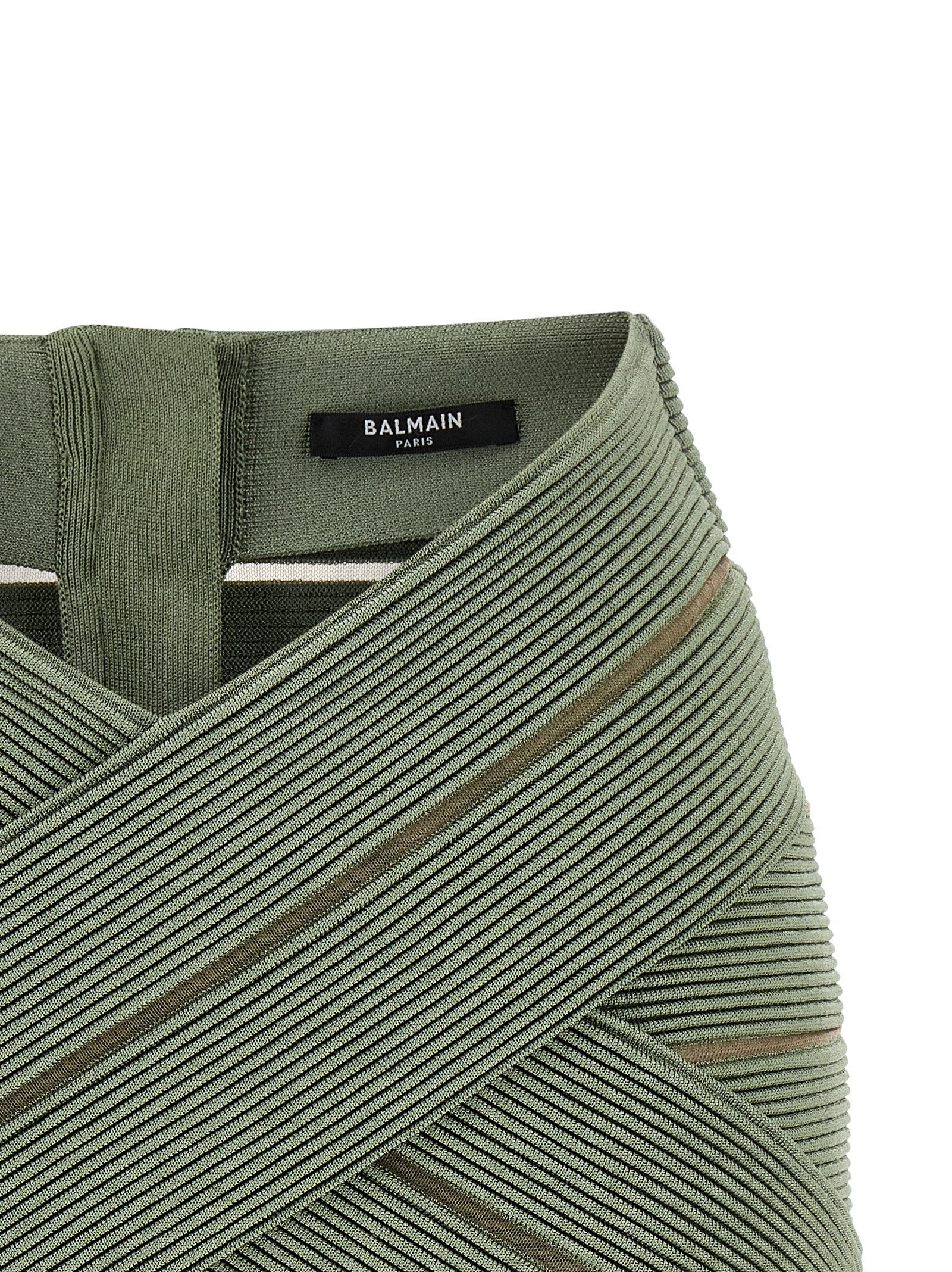 Balmain Women V-Shaped Waist Skirt - Image 3