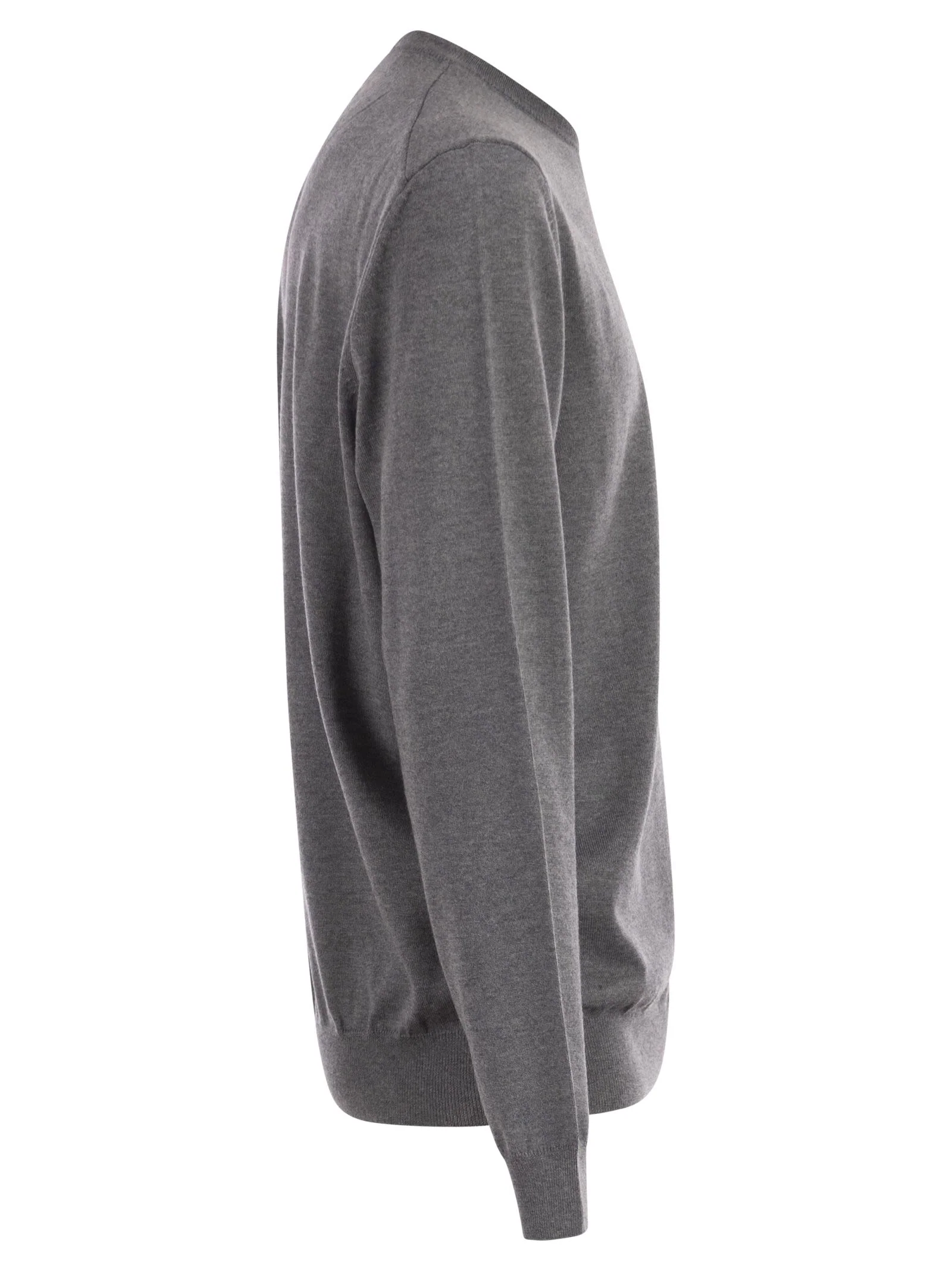 Boss Men Regular Fit Virgin Wool Jumper With Embroidered Logo - Image 3