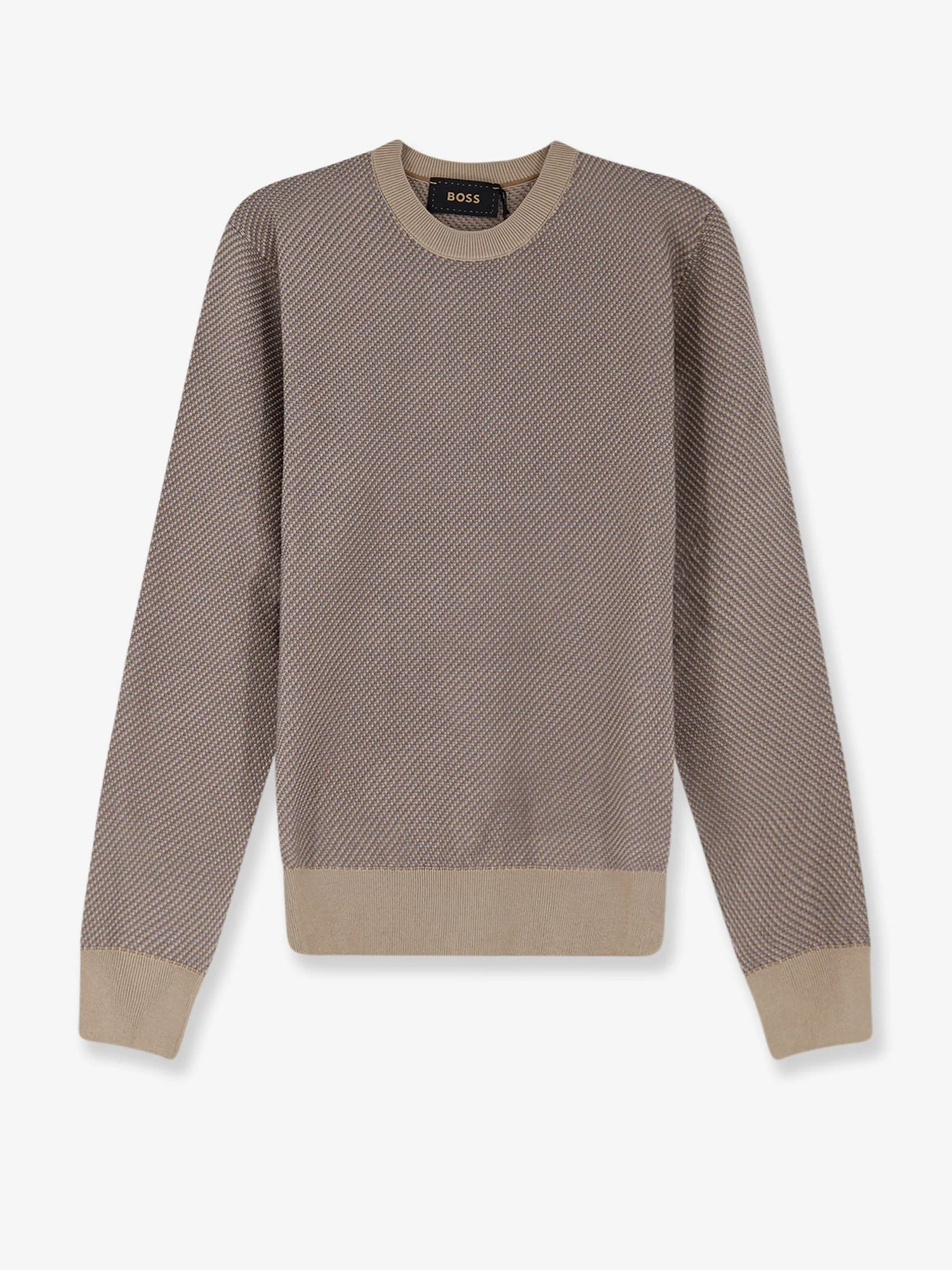 Boss Men Silk And Cotton Blend Sweater