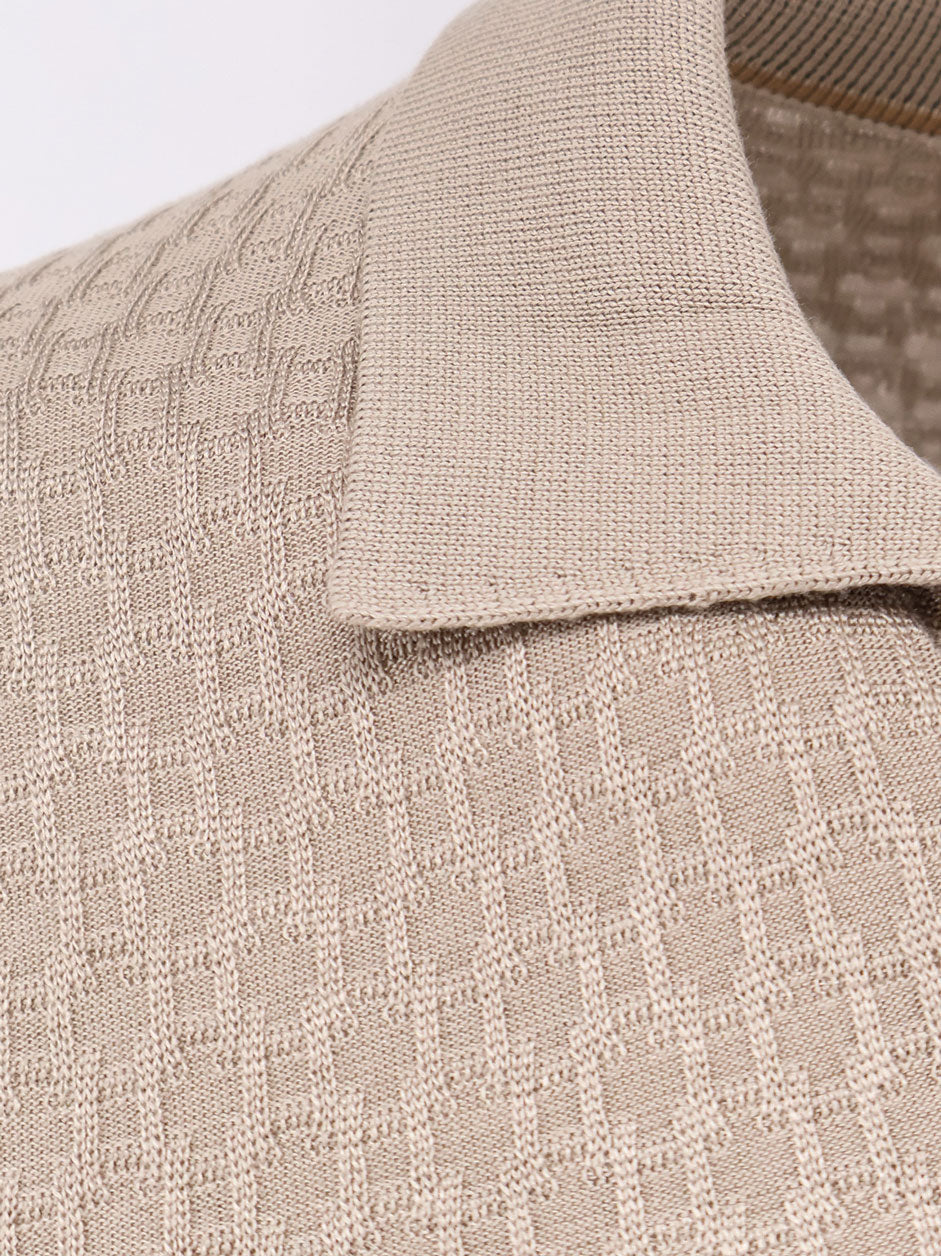 Boss Men Silk Sweater With All-Over Processing - Image 3