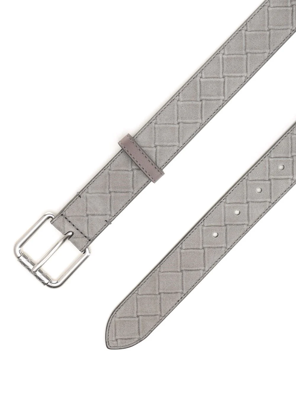 Bottega Veneta Men Intrecciato Stamp Belt - Image 2