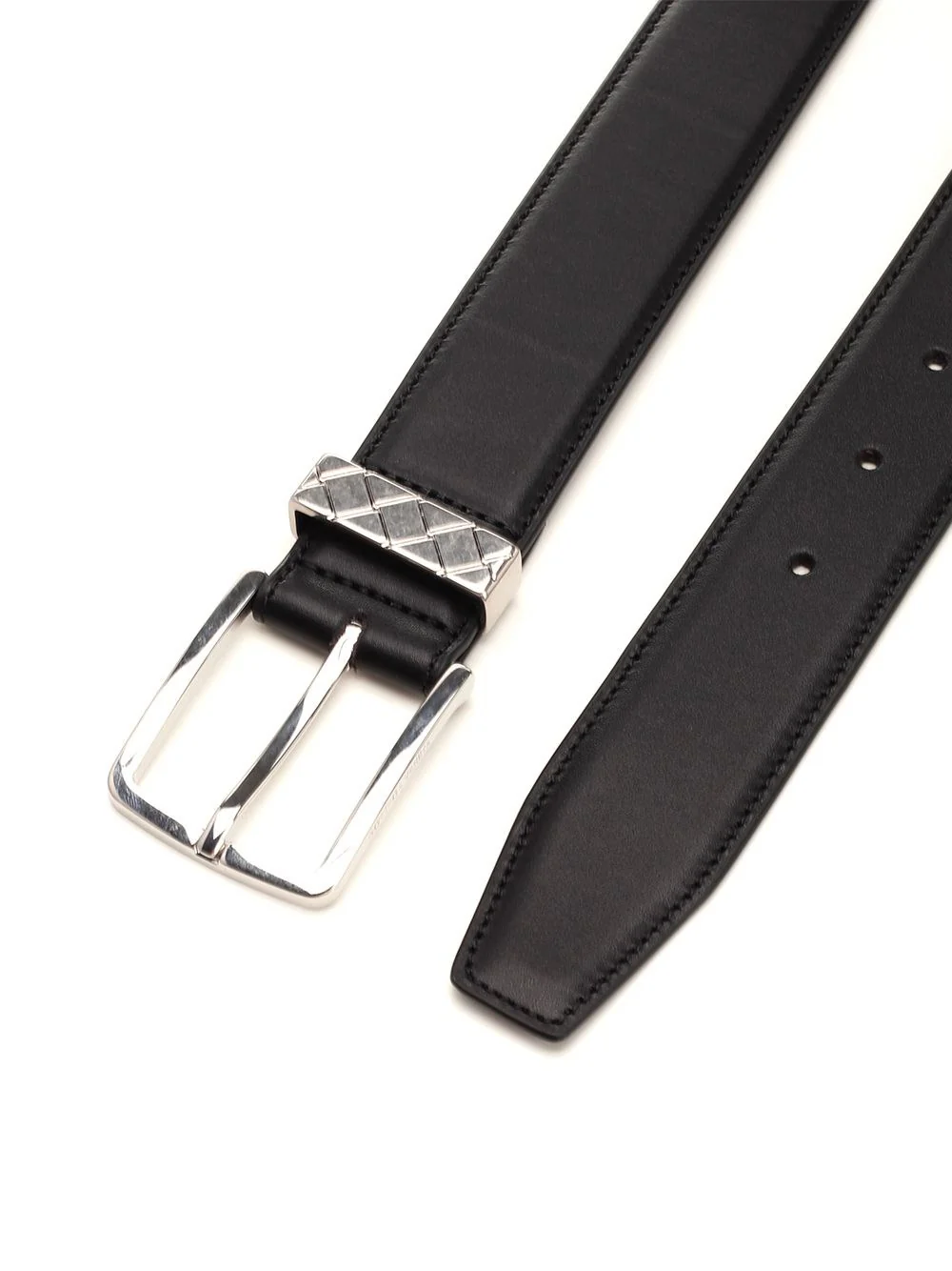 Bottega Veneta Men Intreccio "Loop" Belt - Image 2