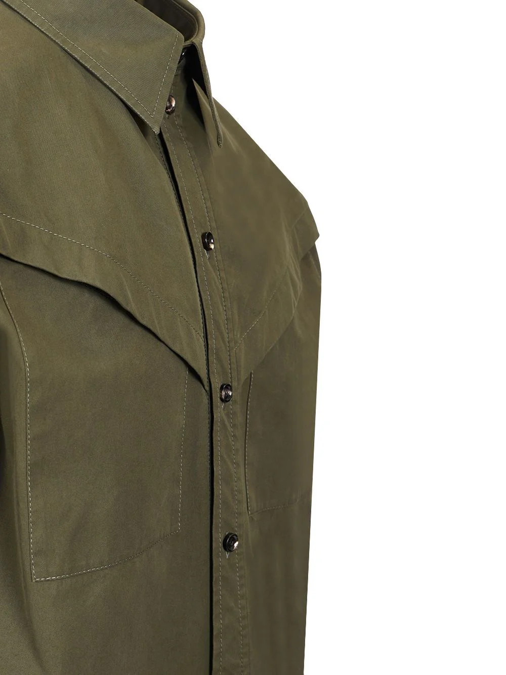 Bottega Veneta Men Lightweight Cotton Twill Shirt - Image 4