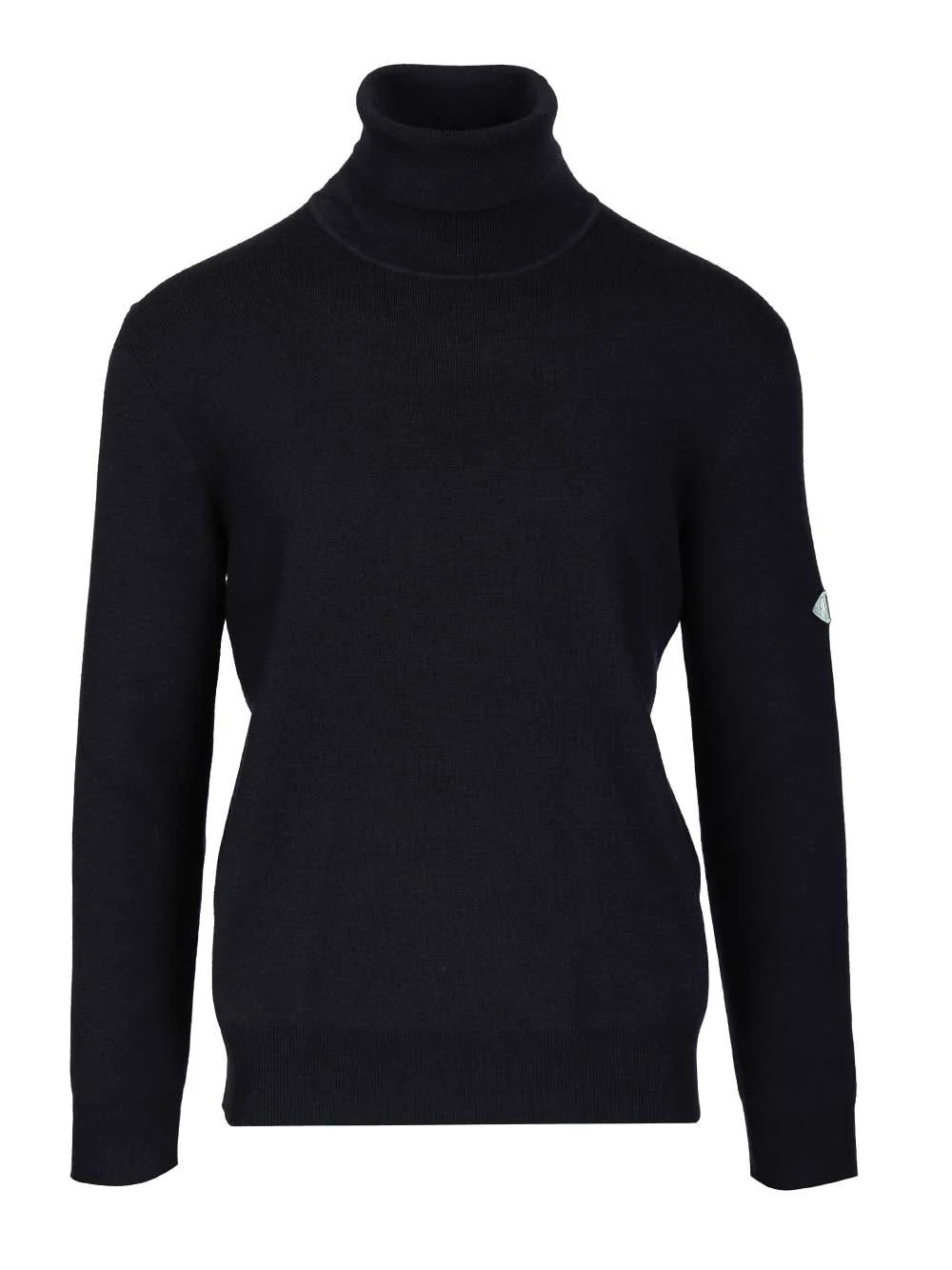 Bottega Veneta Men Navy Blue Wool Turtleneck Sweater