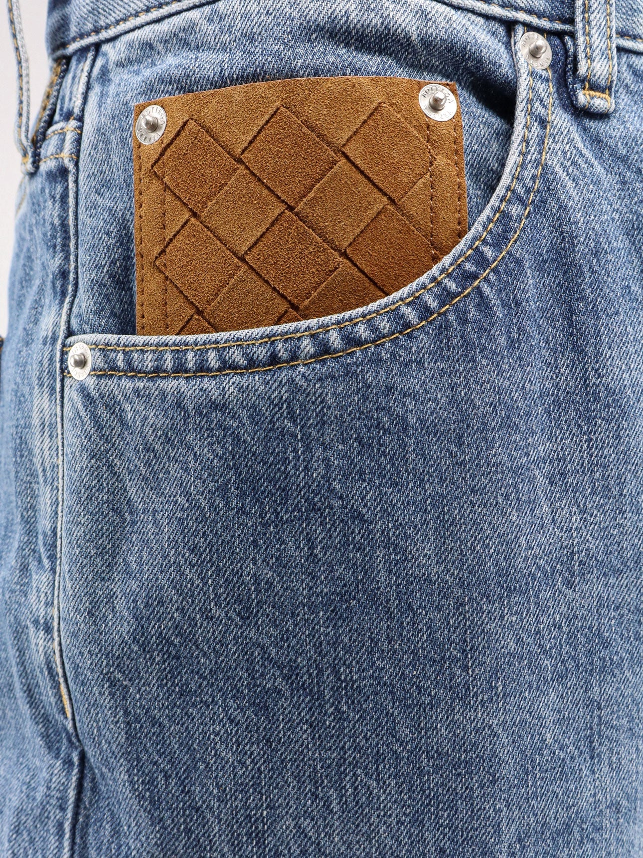 Bottega Veneta Men Wide Leg Jeans With Turn Up - Image 5