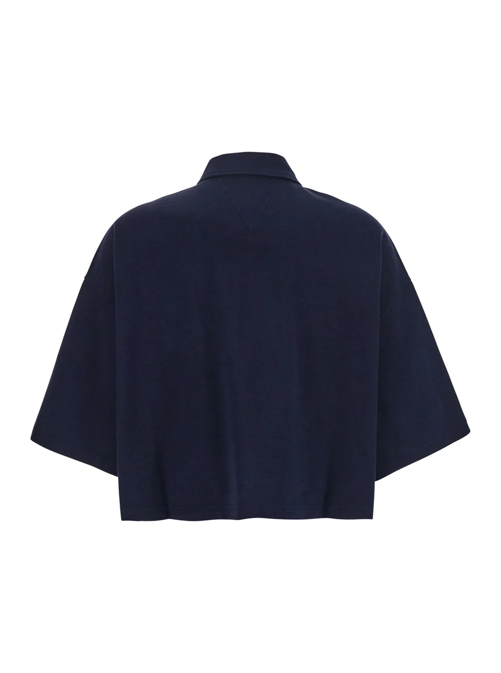 Bottega Veneta Women Blue Cropped Polo Shirt With Embroidered Logo In Cotton Piquet Woman - Image 2