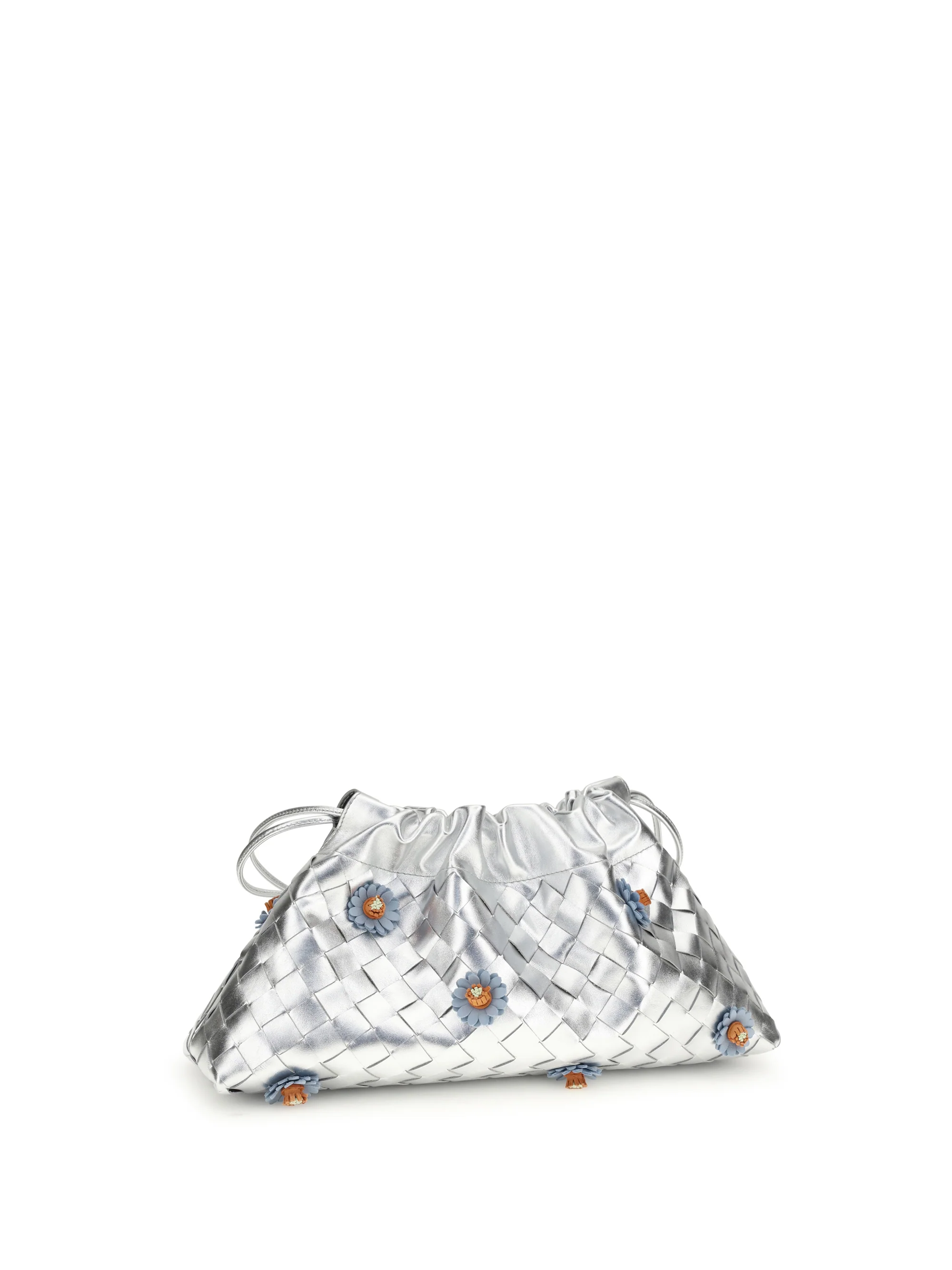 Bottega Veneta Women Dustbag Clutch Bag With Floral Appliqués - Image 2
