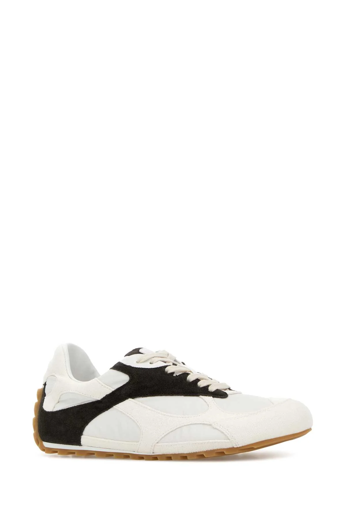 Bottega Veneta Women Two-Tone Suede And Fabric Orbit Sneakers - Image 2