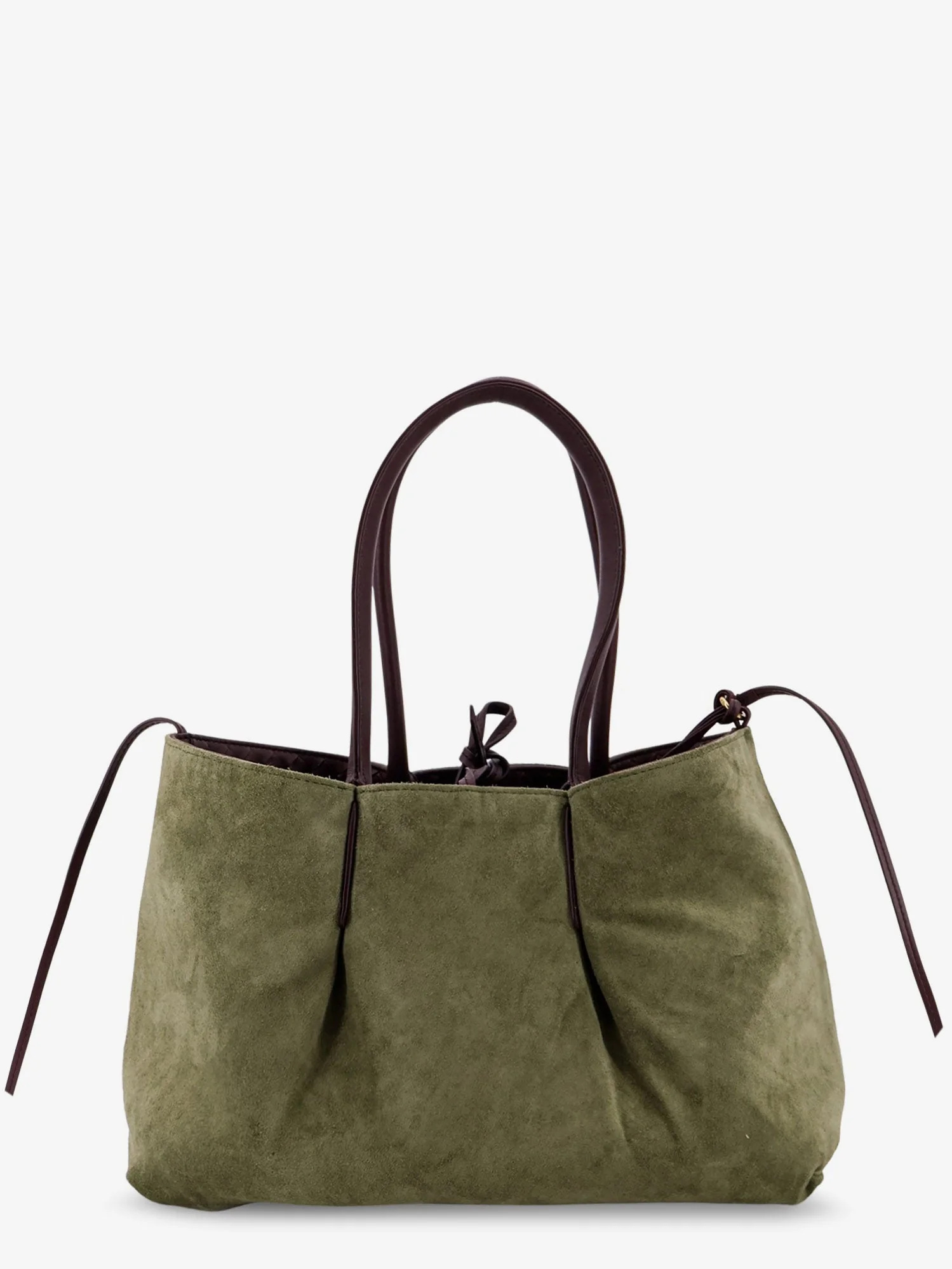 Bottega Veneta Women Pinacoteca Leather Handbag With Intrecciato Motif - Image 5