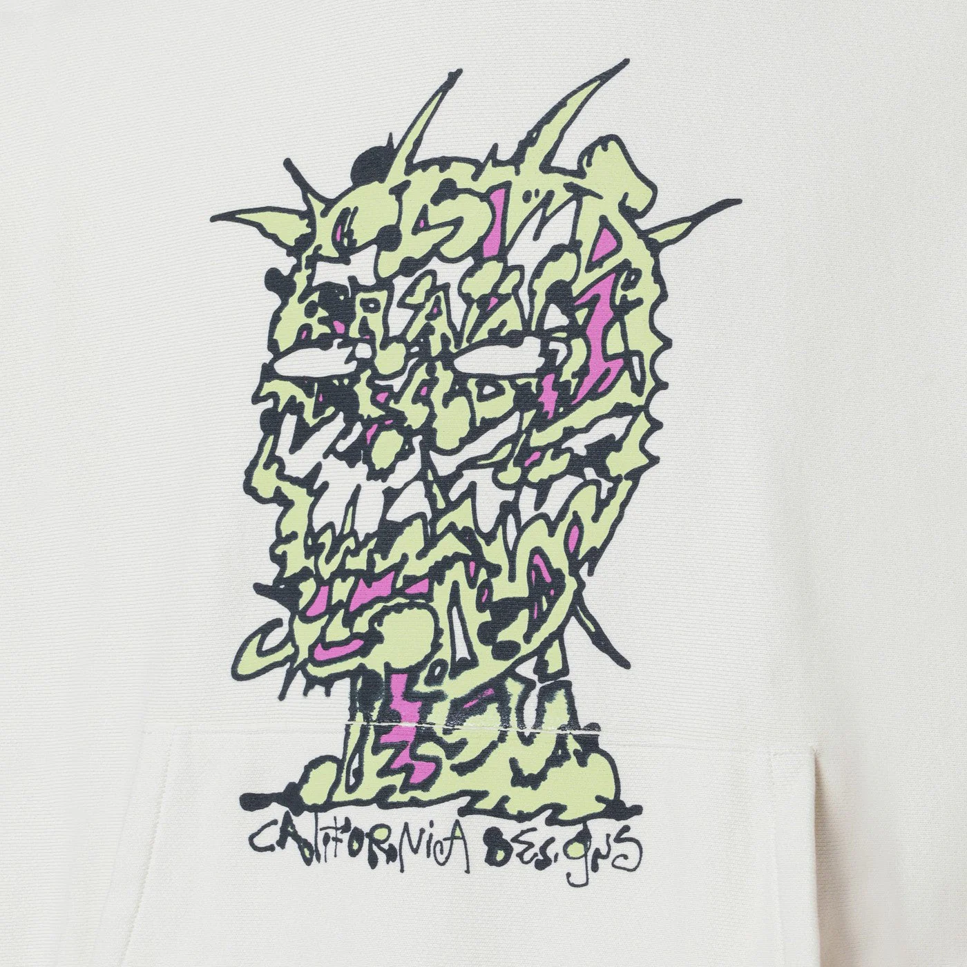 Brain Dead Light Beige Scrambled Head Sweatshirt Men - Image 2