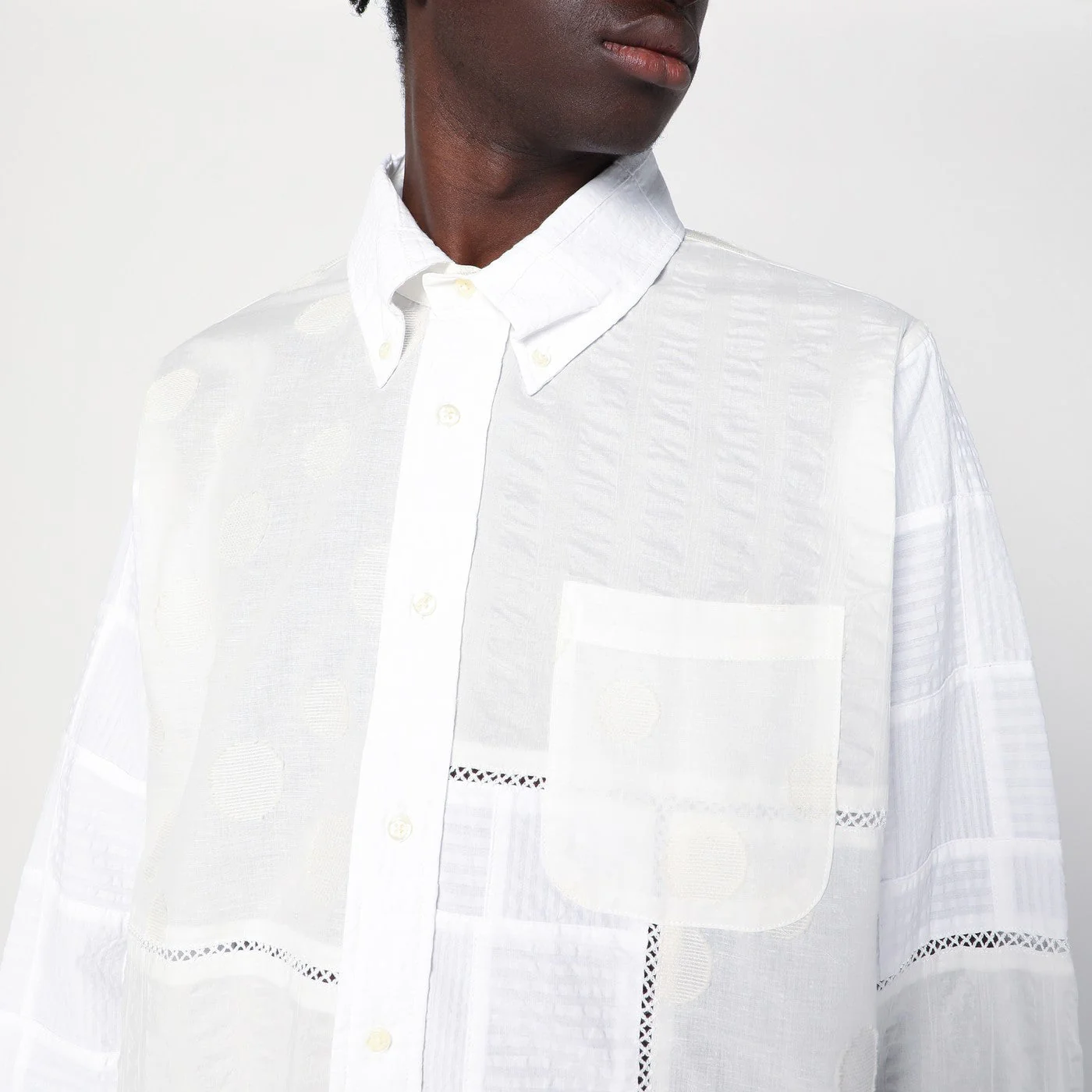 Brain Dead White Shirt Brooks Brothers X Brain Dead Men - Image 2