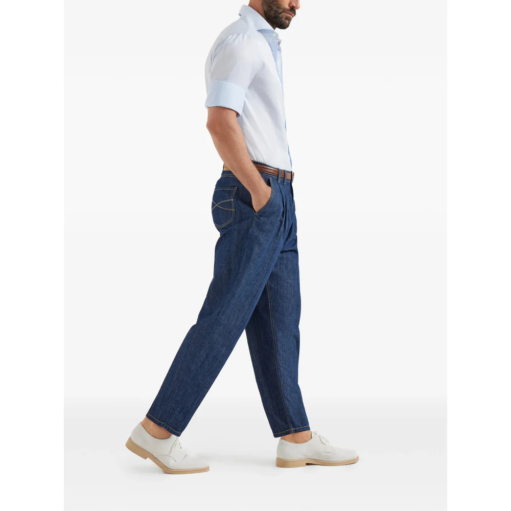 Brunello Cucinelli Blue Denim - Loose-Fit Jeans Men - Image 2