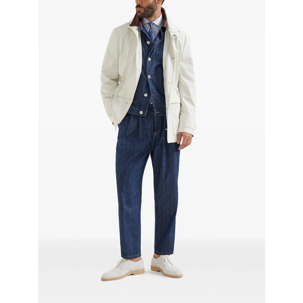 Brunello Cucinelli Blue Jackets - Denim Jackets Men - Image 5