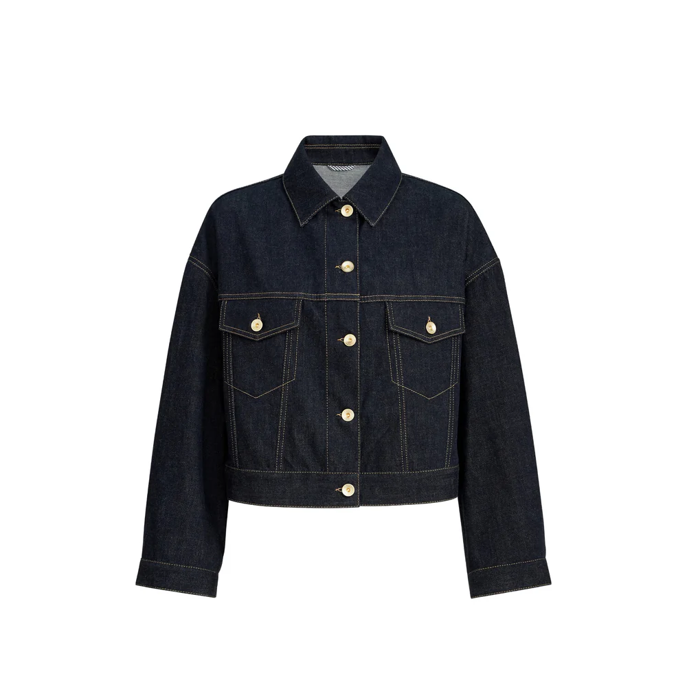 Brunello Cucinelli Blue Jackets - Denim Jackets Women