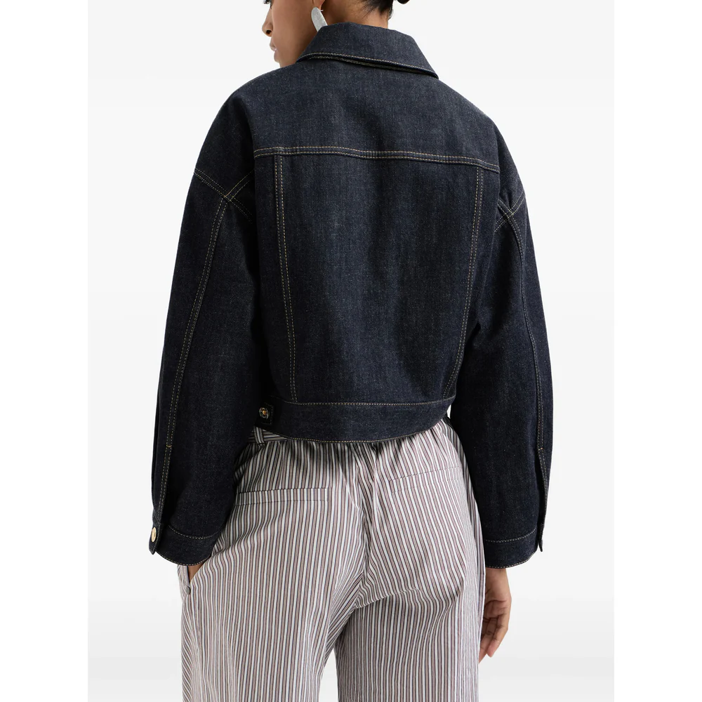 Brunello Cucinelli Blue Jackets - Denim Jackets Women - Image 6