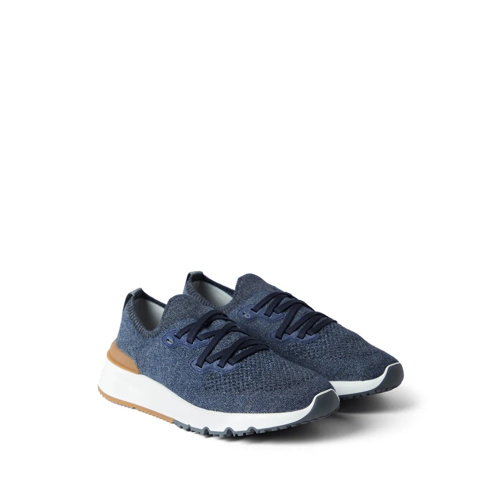 Brunello Cucinelli Blue Trainers - Low-Tops Men - Image 3