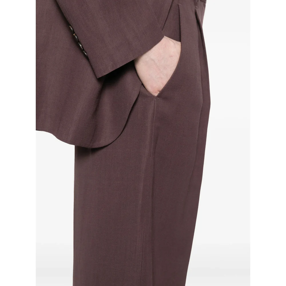 Brunello Cucinelli Purple Trousers - Straight Trousers Women - Image 3