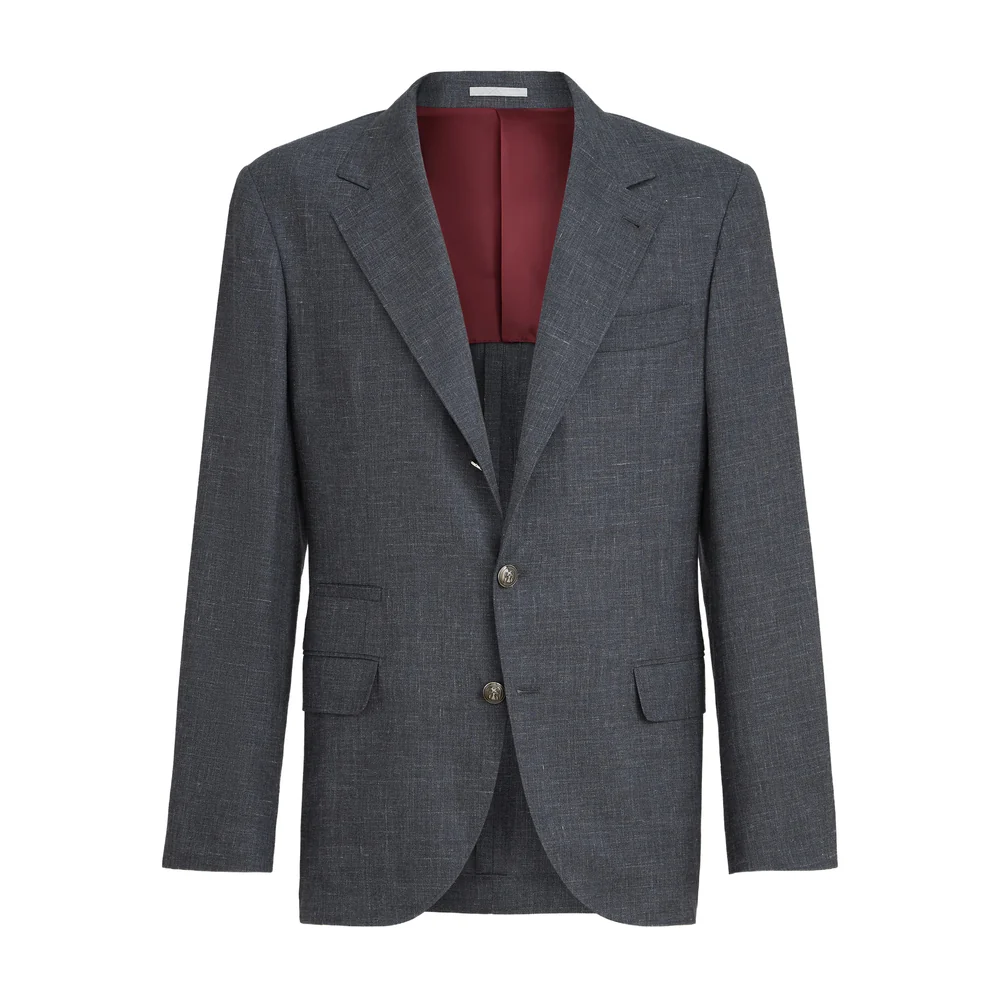 Brunello Cucinelli Grey Jackets - Blazers Men