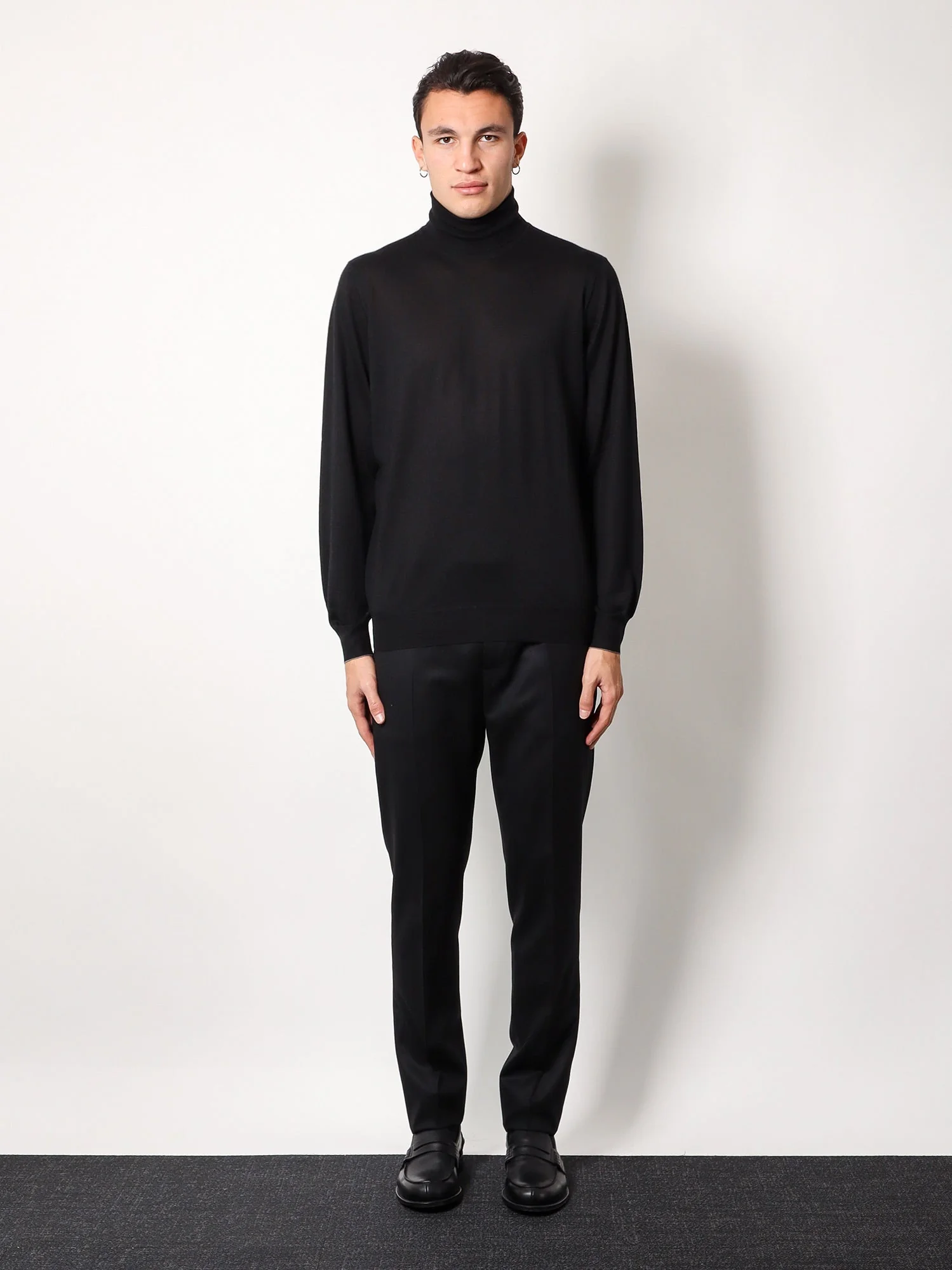 Brunello Cucinelli Men Cashmere And Silk Turtleneck - Image 3