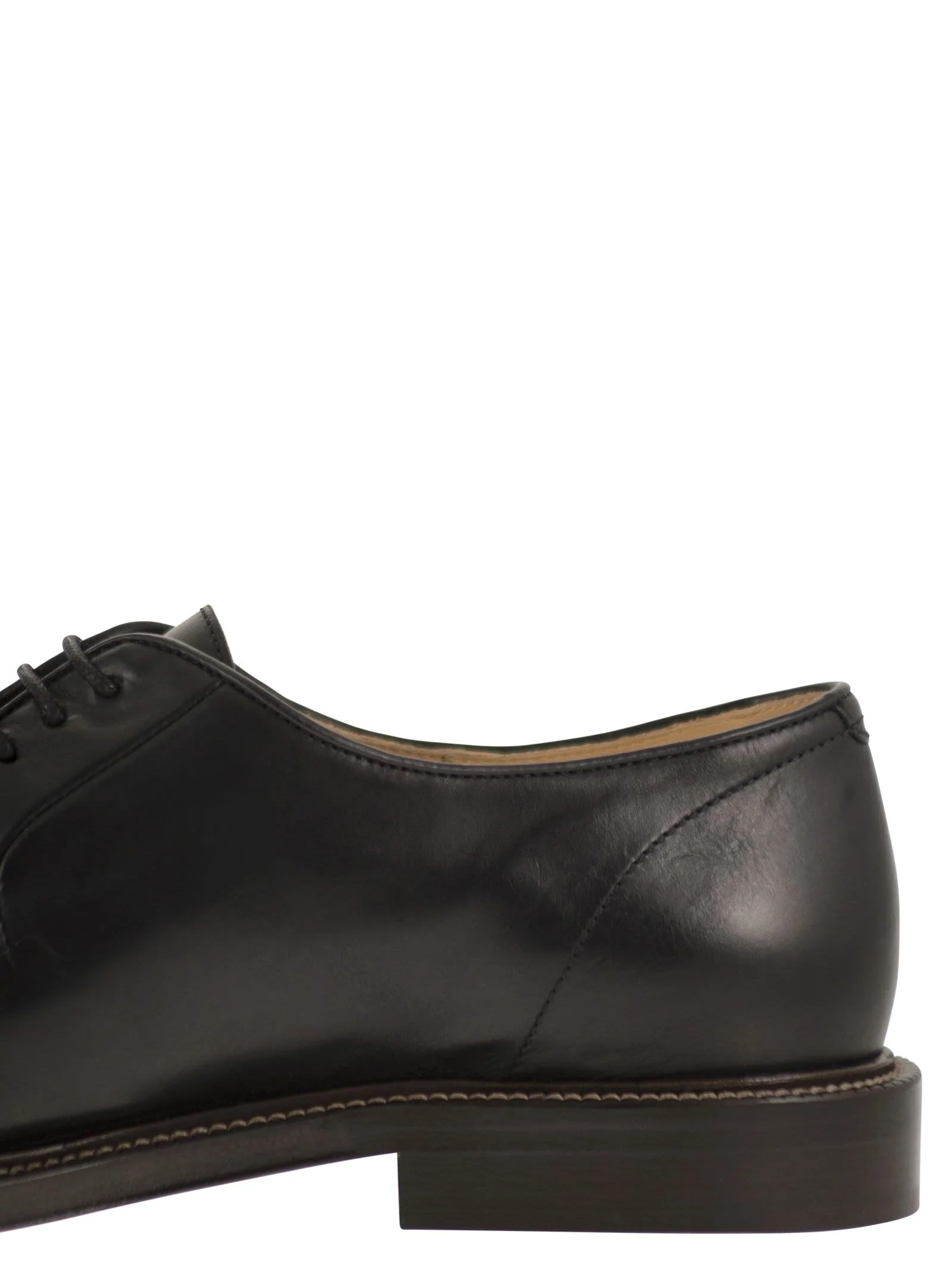 Brunello Cucinelli Men Derby Shoe In Smooth Calfskin Leather - Image 7