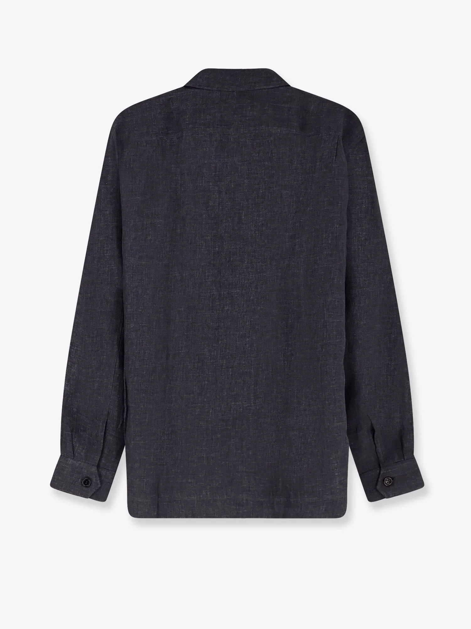 Brunello Cucinelli Men Easy Fit Linen Shirt - Image 2
