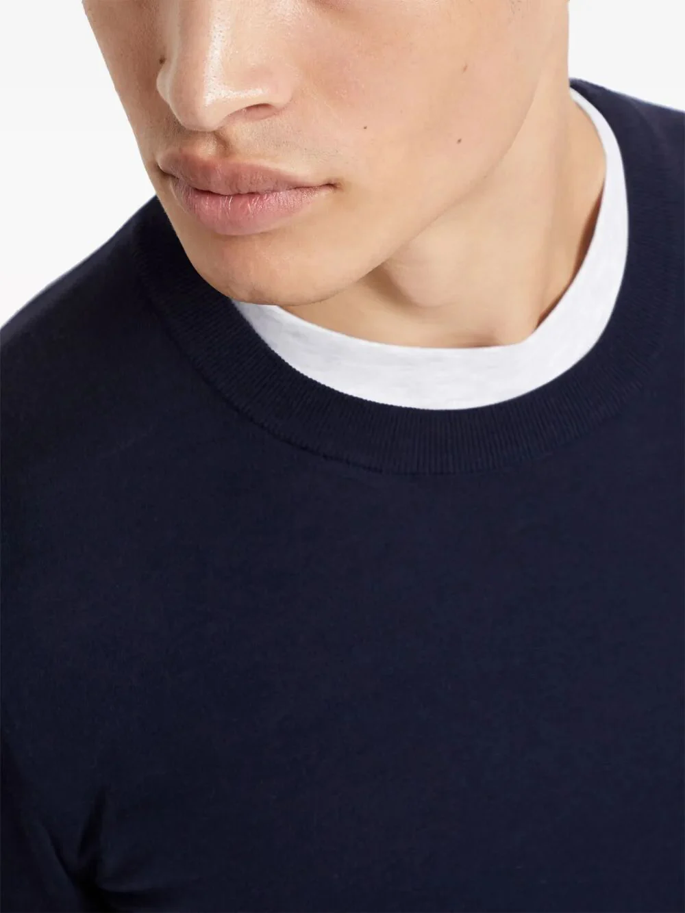 Brunello Cucinelli Men Lightweight Cotton Crewneck Sweater - Image 5