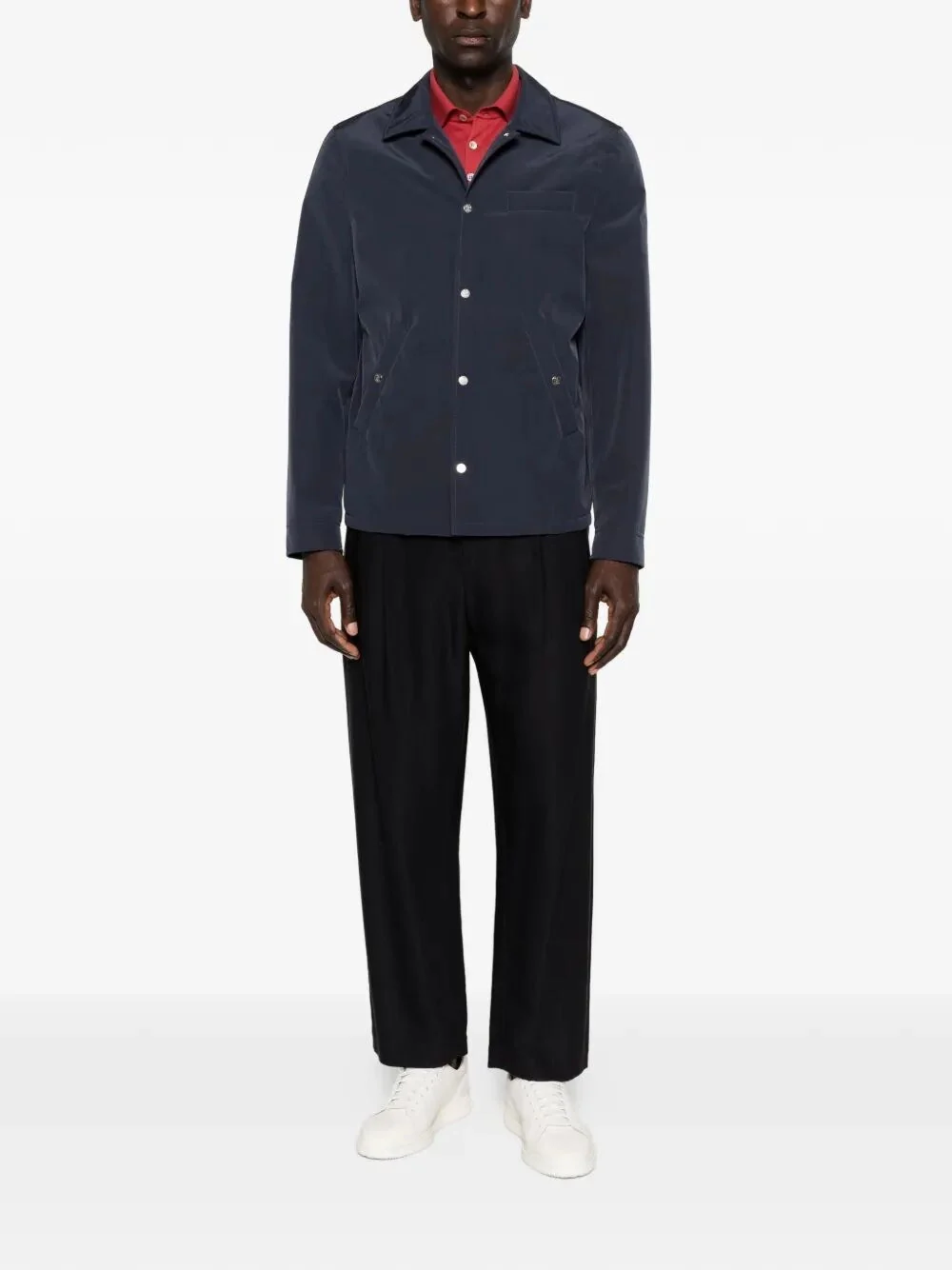 Brunello Cucinelli Men Lightweight Knit Polo - Image 2