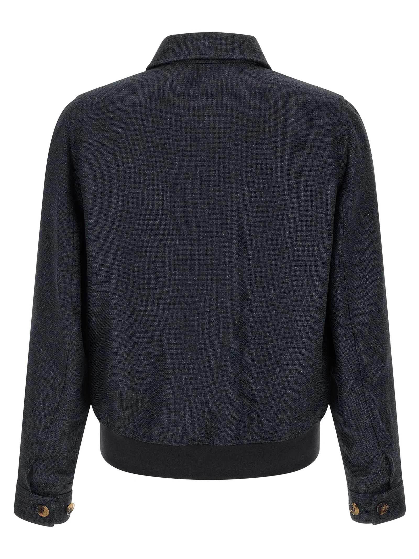 Brunello Cucinelli Men Linen Blend Jacket - Image 2