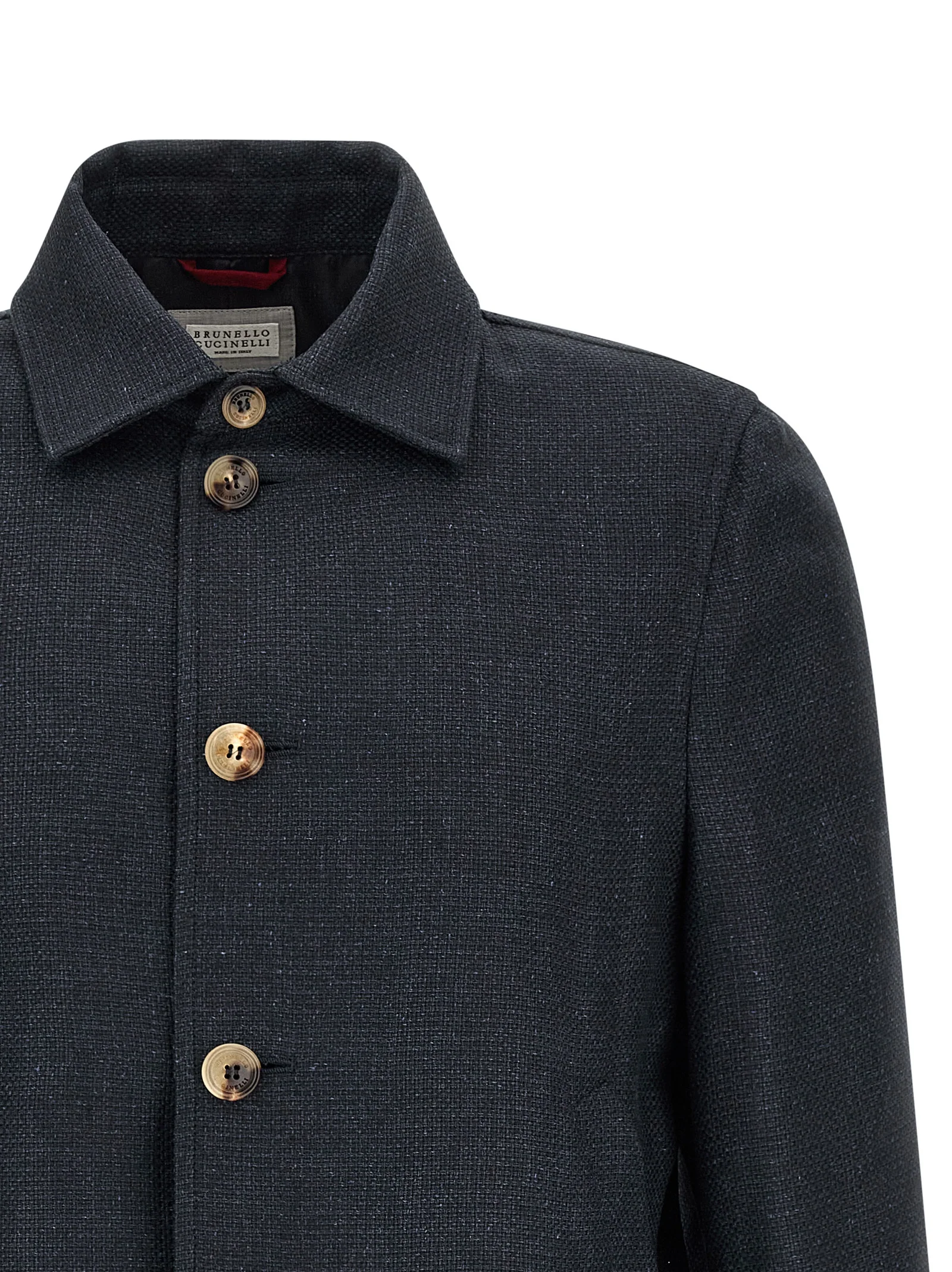 Brunello Cucinelli Men Linen Blend Jacket - Image 3