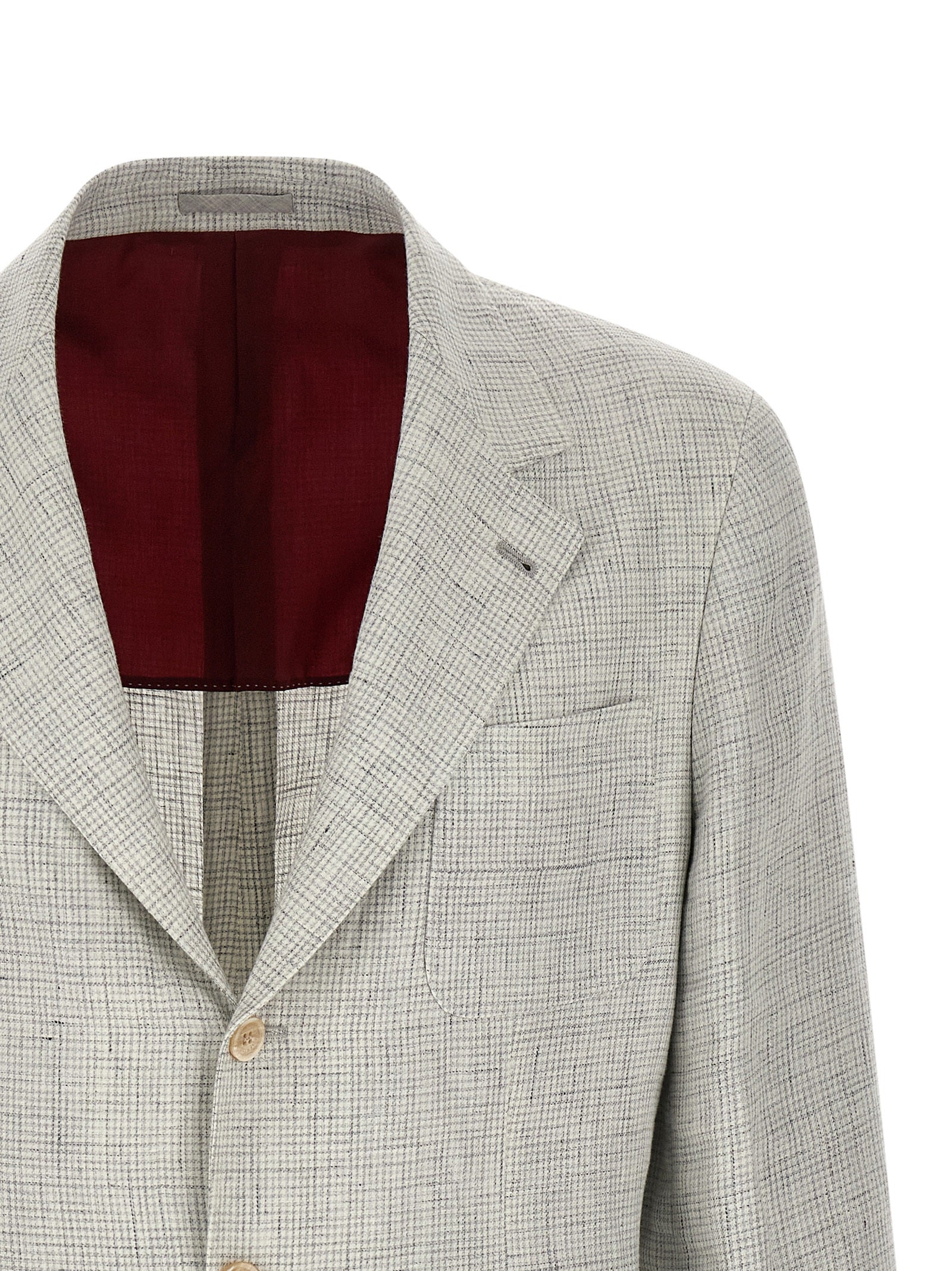 Brunello Cucinelli Men Linen Operated Blazer - Image 3