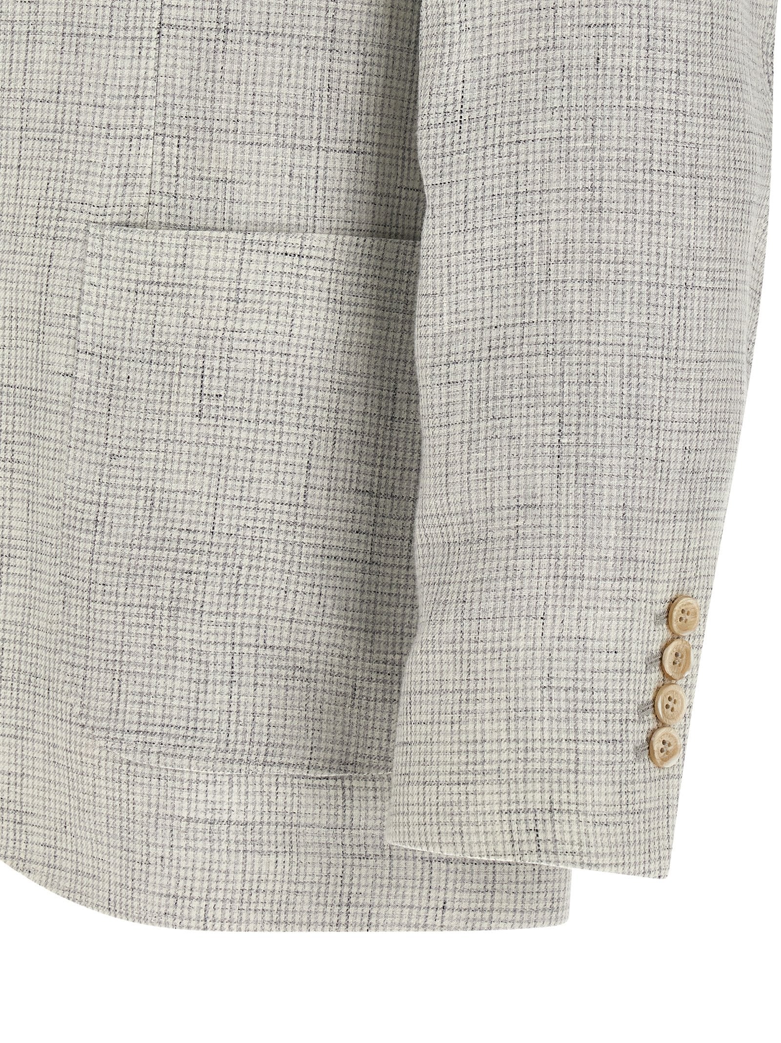 Brunello Cucinelli Men Linen Operated Blazer - Image 4